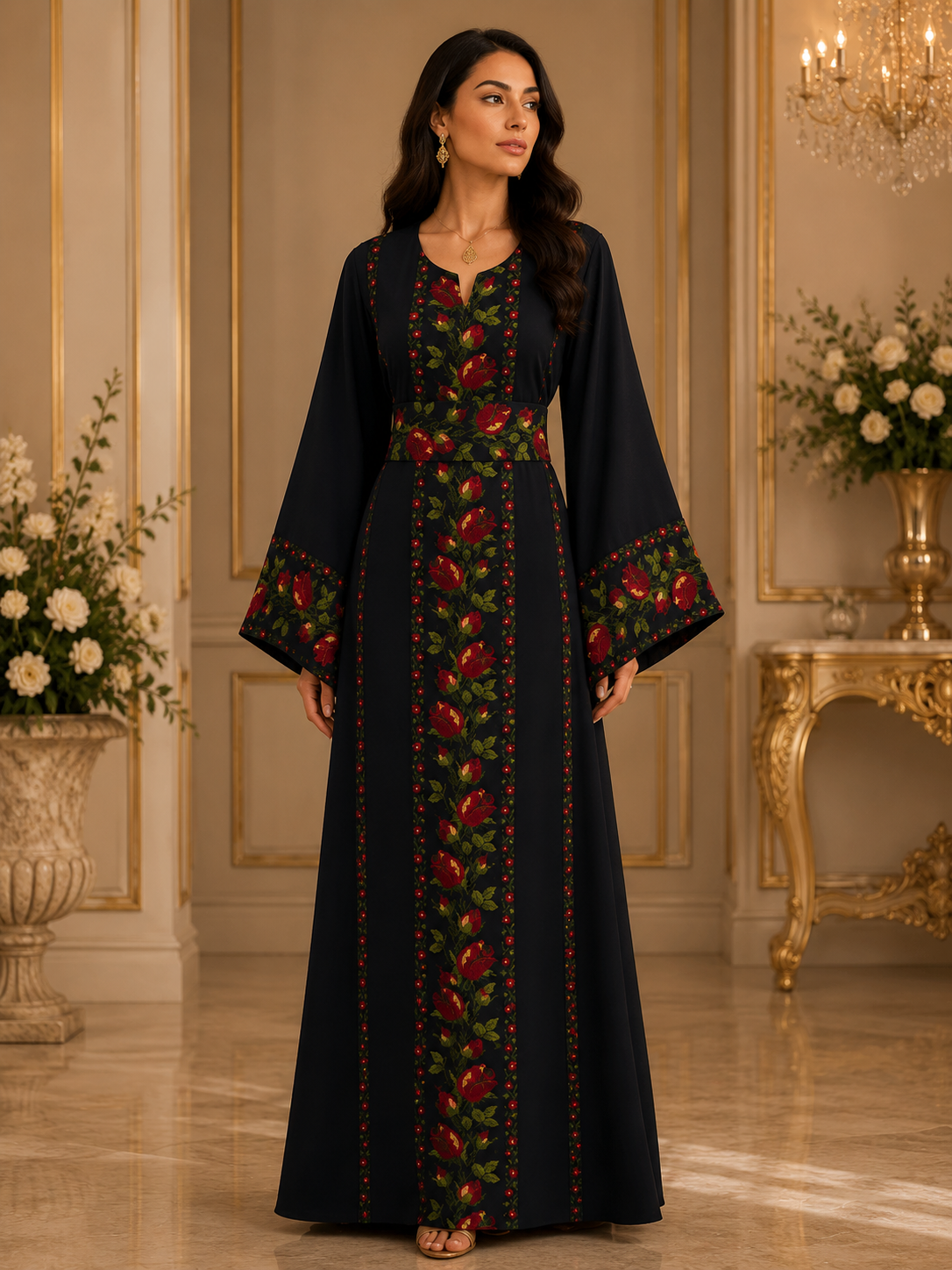 Shaqaeq Embroidered Thobe Offering Both Tradition and Modern Elegance