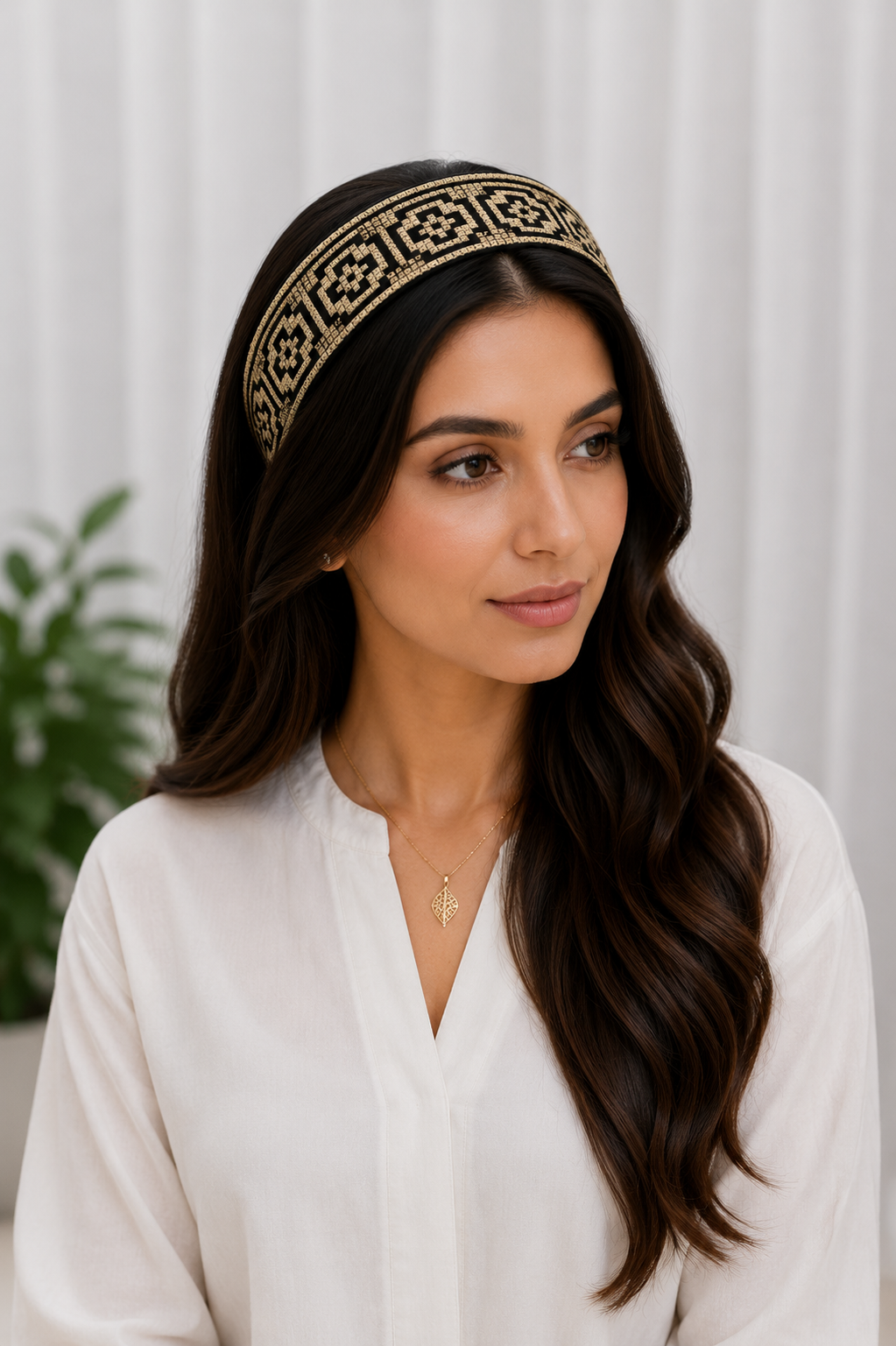 Heritage Bloom Embroidered Headband