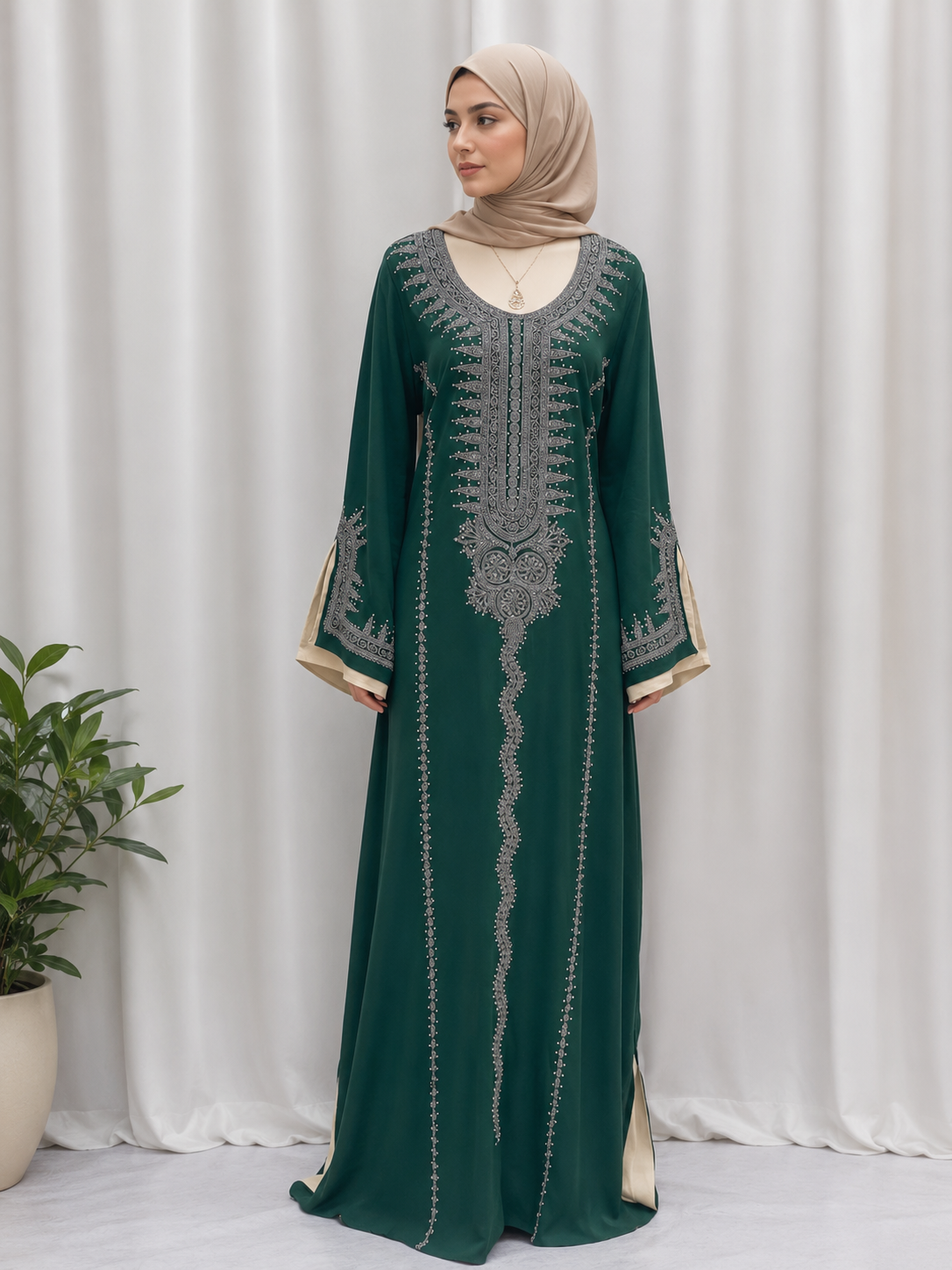 Moroccan Salma Jalabia Dresses with Embroidery Designs
