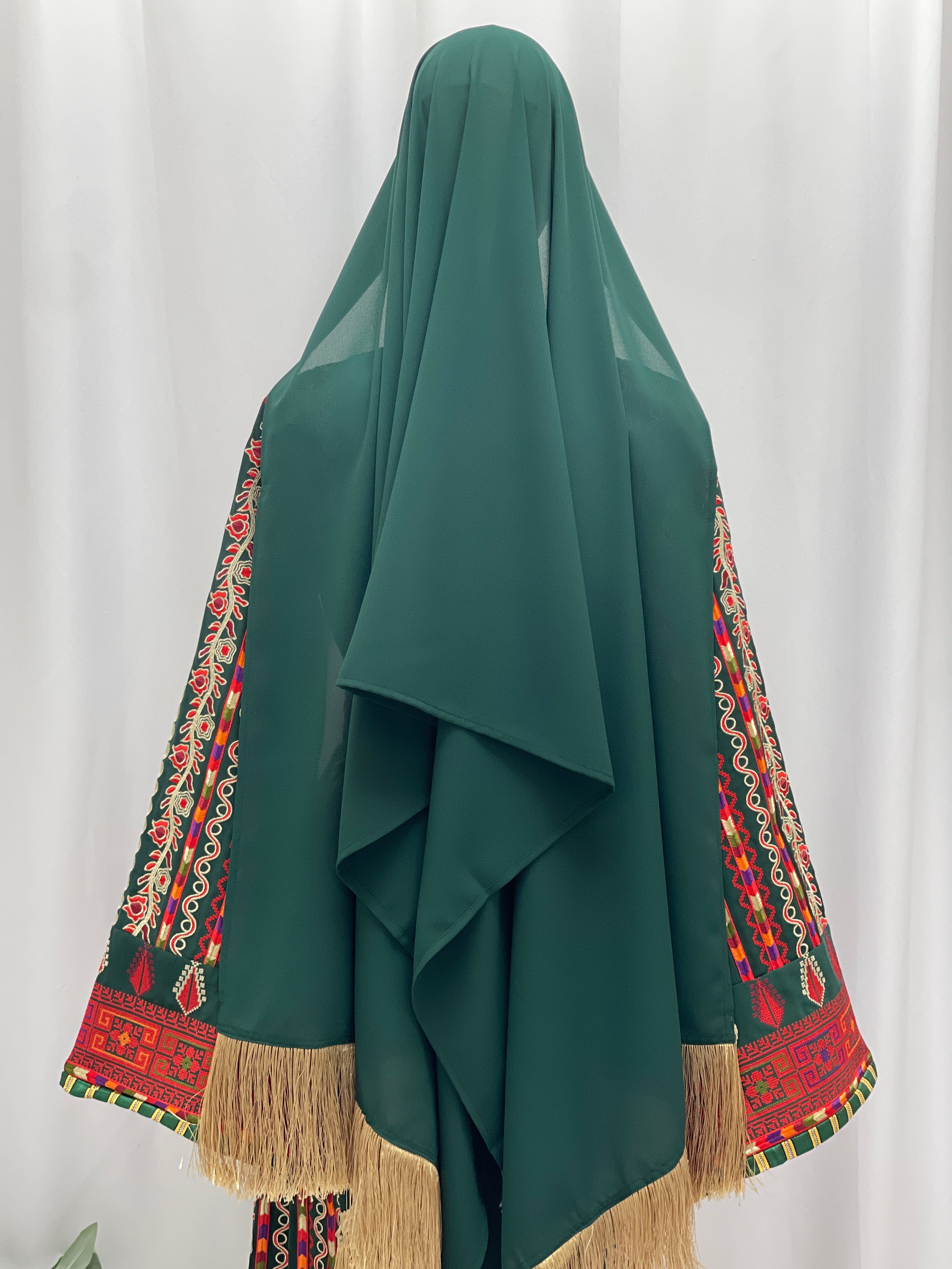 Palestinian Heritage Elegance Embroidered Thobe