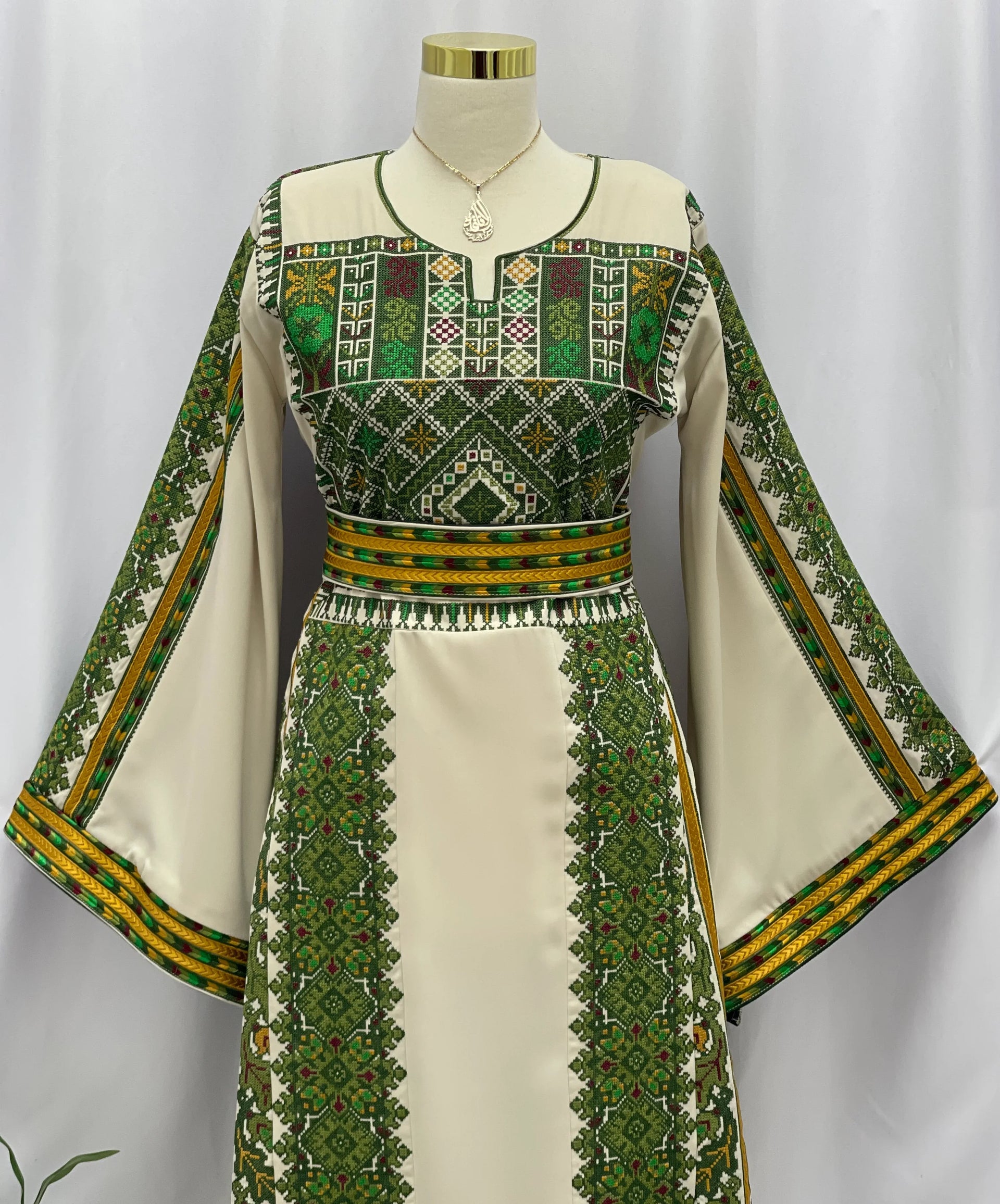 palestinian traditional dress Shifaa Embroidered Thobe – Elegant Cultural thumb-groups2:men-captain-lug-1 Aisha Palestinian Thobe Abaya Set:Costume(Female) Lace Trimmed Slip Dress