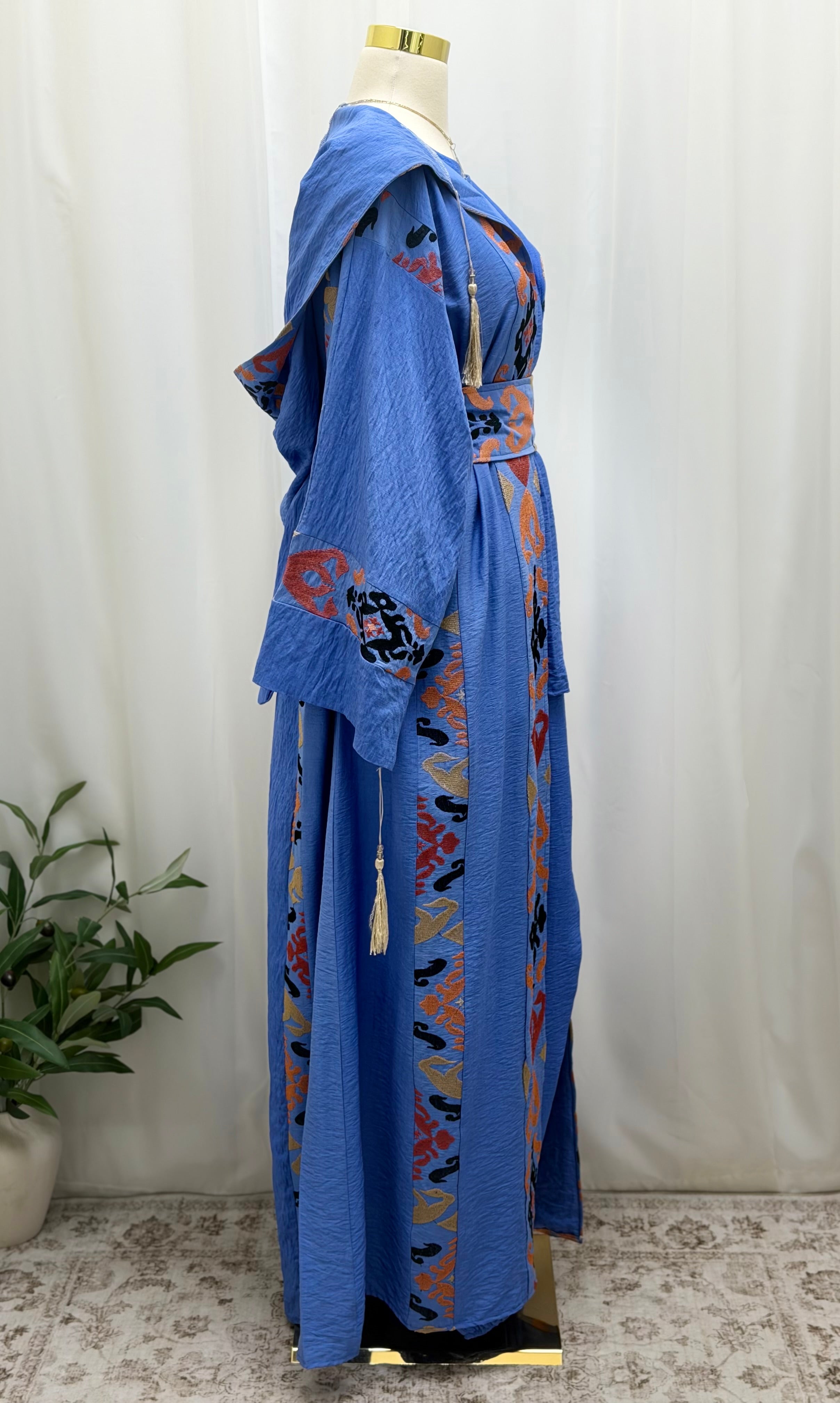 3-Piece Lightweight Soft Linen Women's Abaya Set - Modern and Comfortable Design