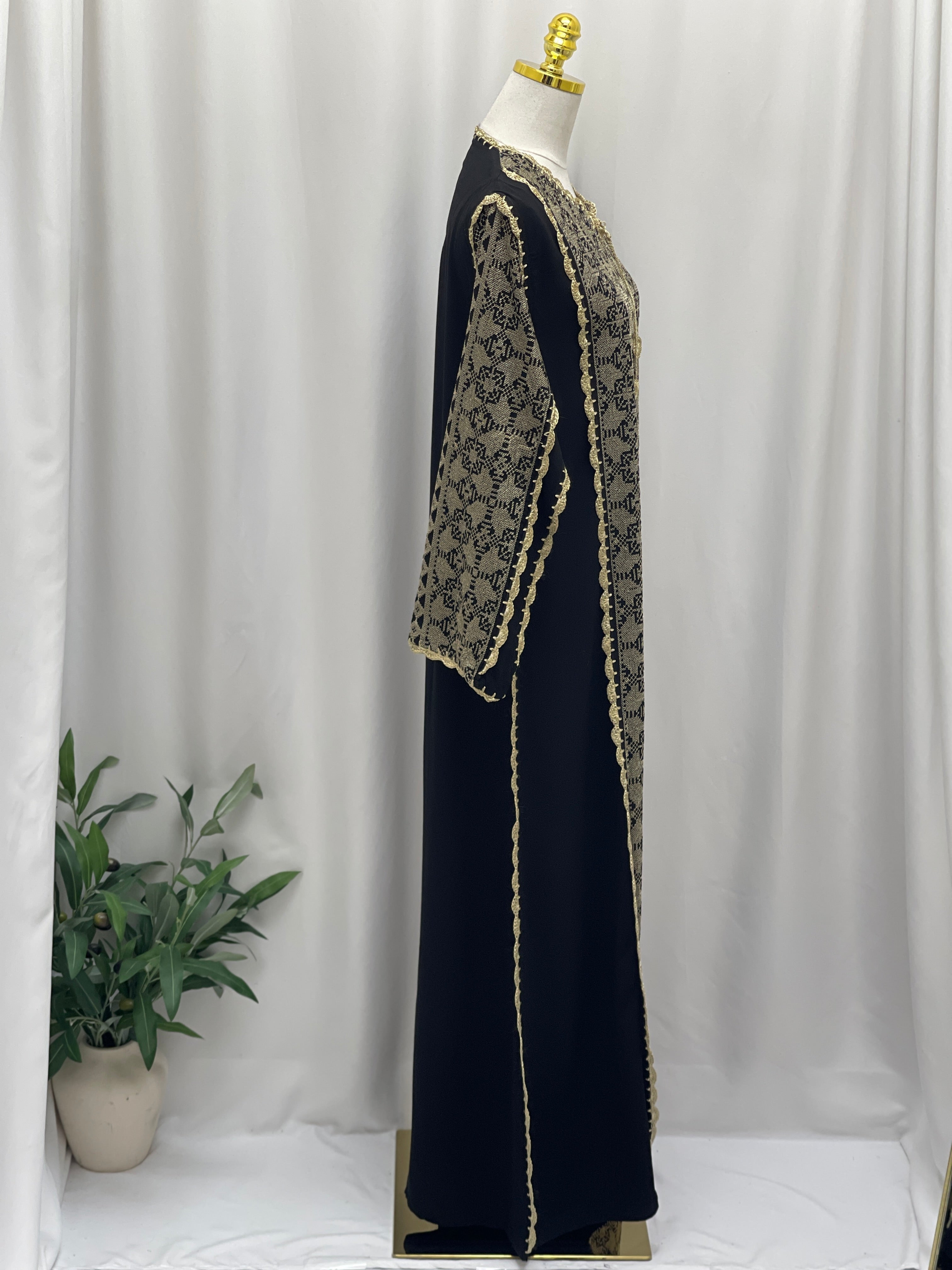 Heritage Threads Embroidered Abaya