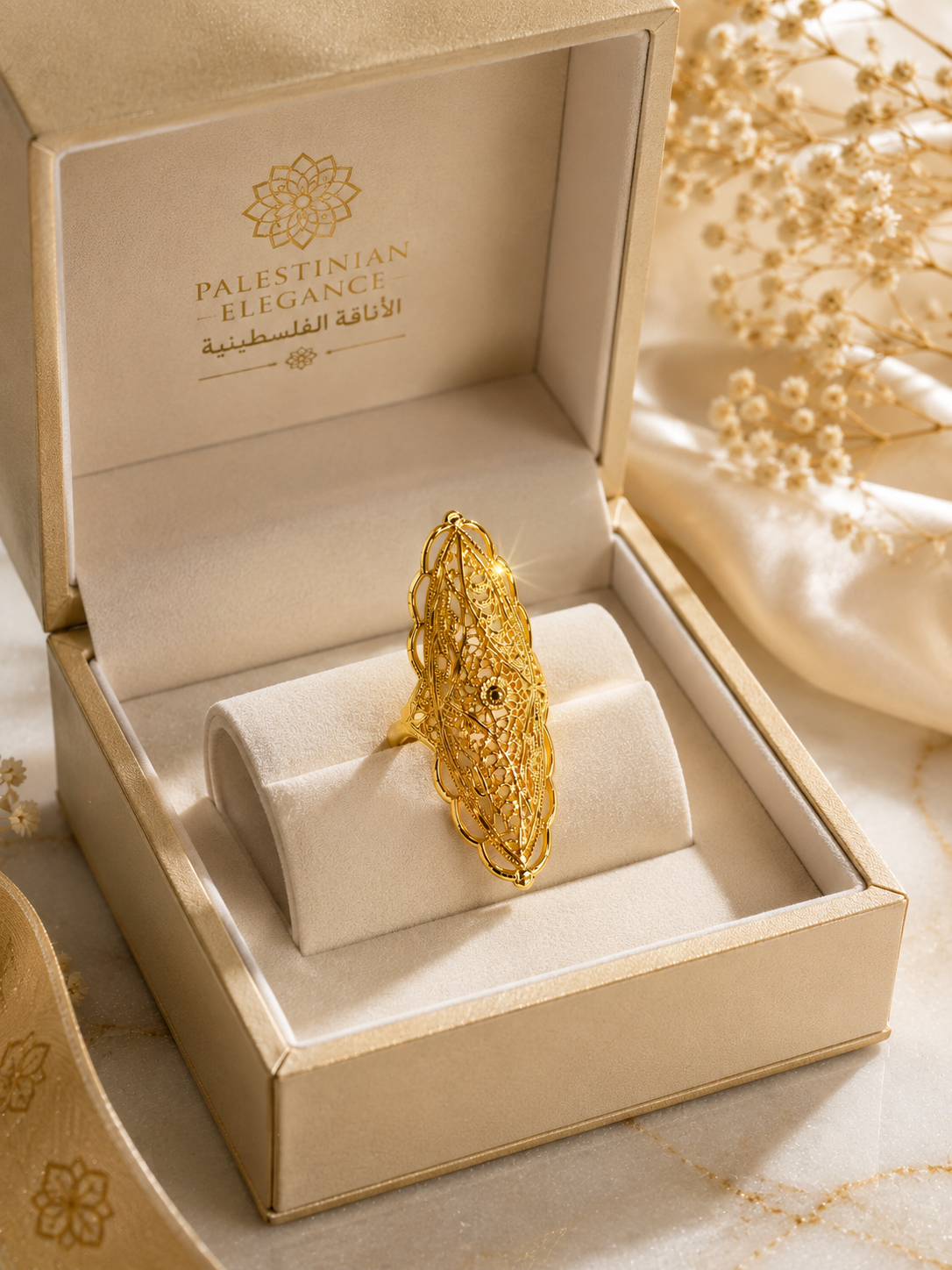 Royal Filigree Statement Ring