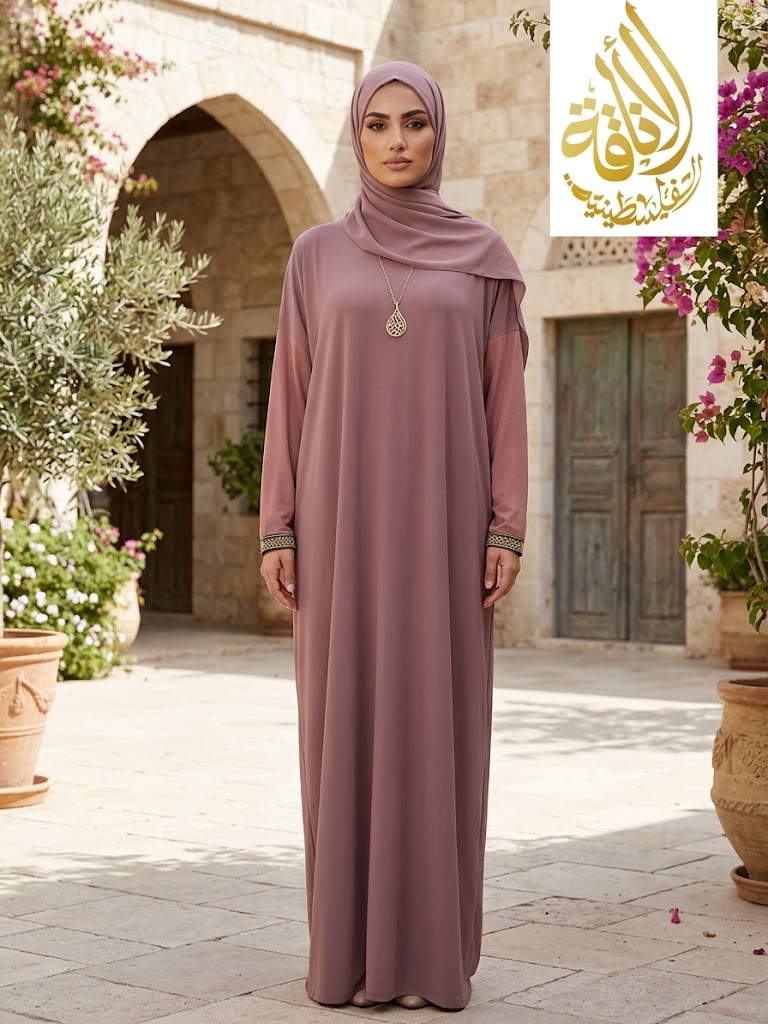 Palestinian Elegance One Piece Prayer Dress Abaya