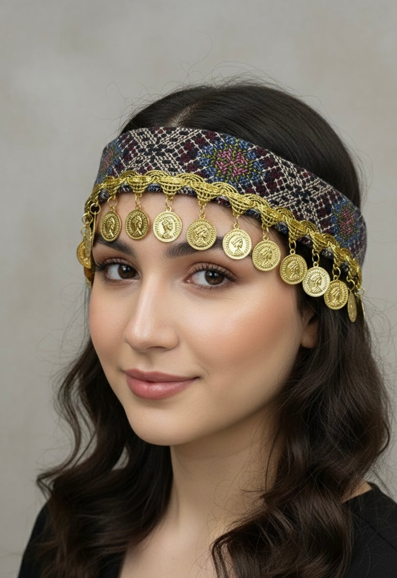 Golden Heritage Coin Headband