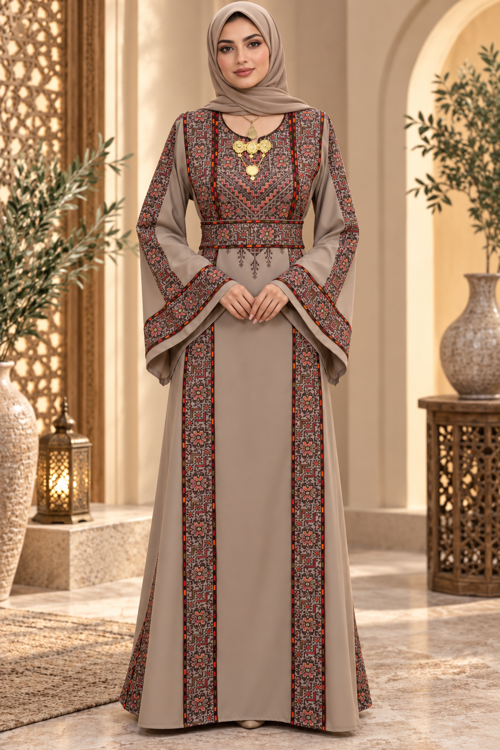 Tala Palestinian Embroidered Thobe