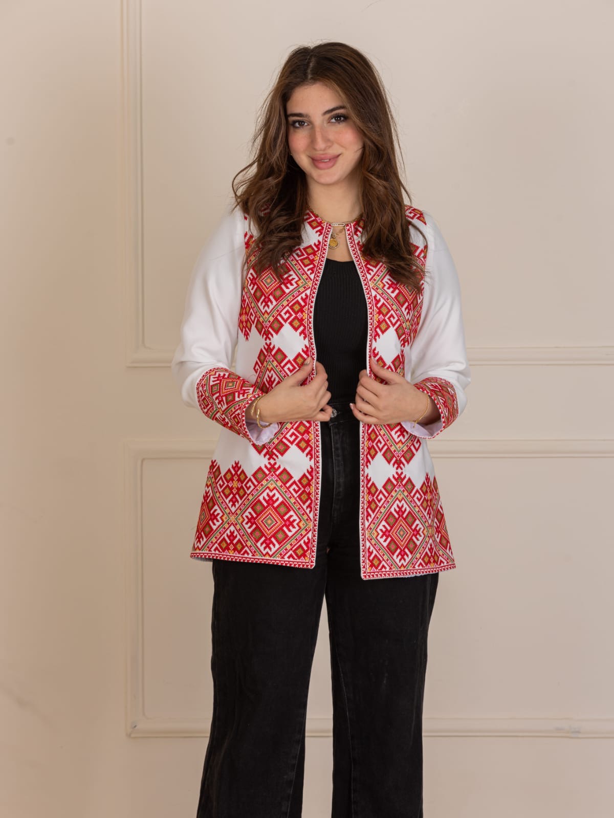 Palestinian Pattern Embroidered Jacket