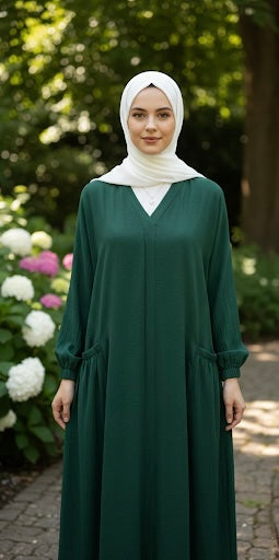 Soft Flow Everyday Abaya - Palestinian Elegance