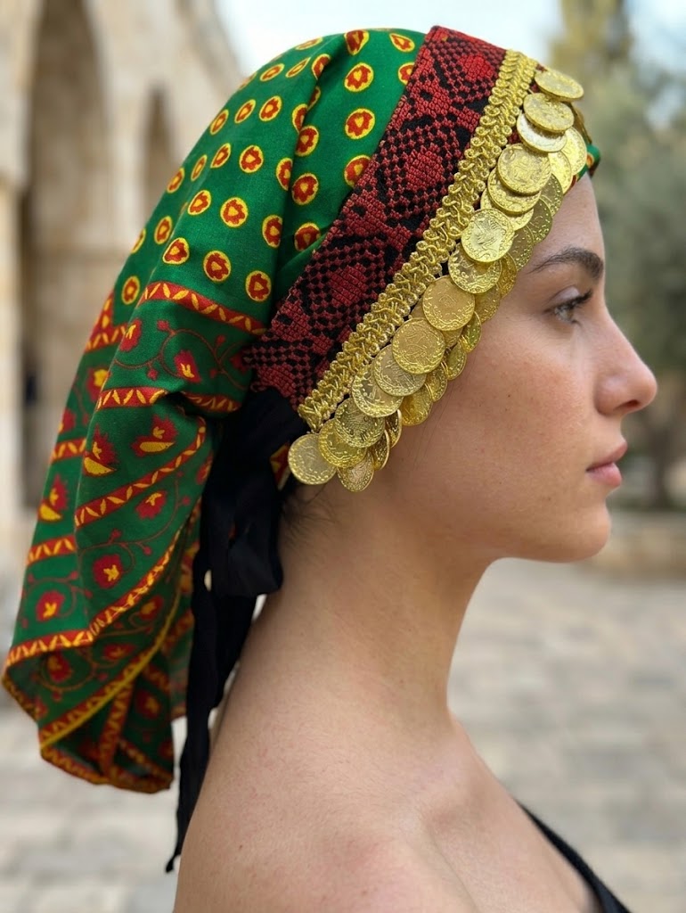 Head Lerat Bandana with Double Gold Coins: Unique Luxury for Your Style