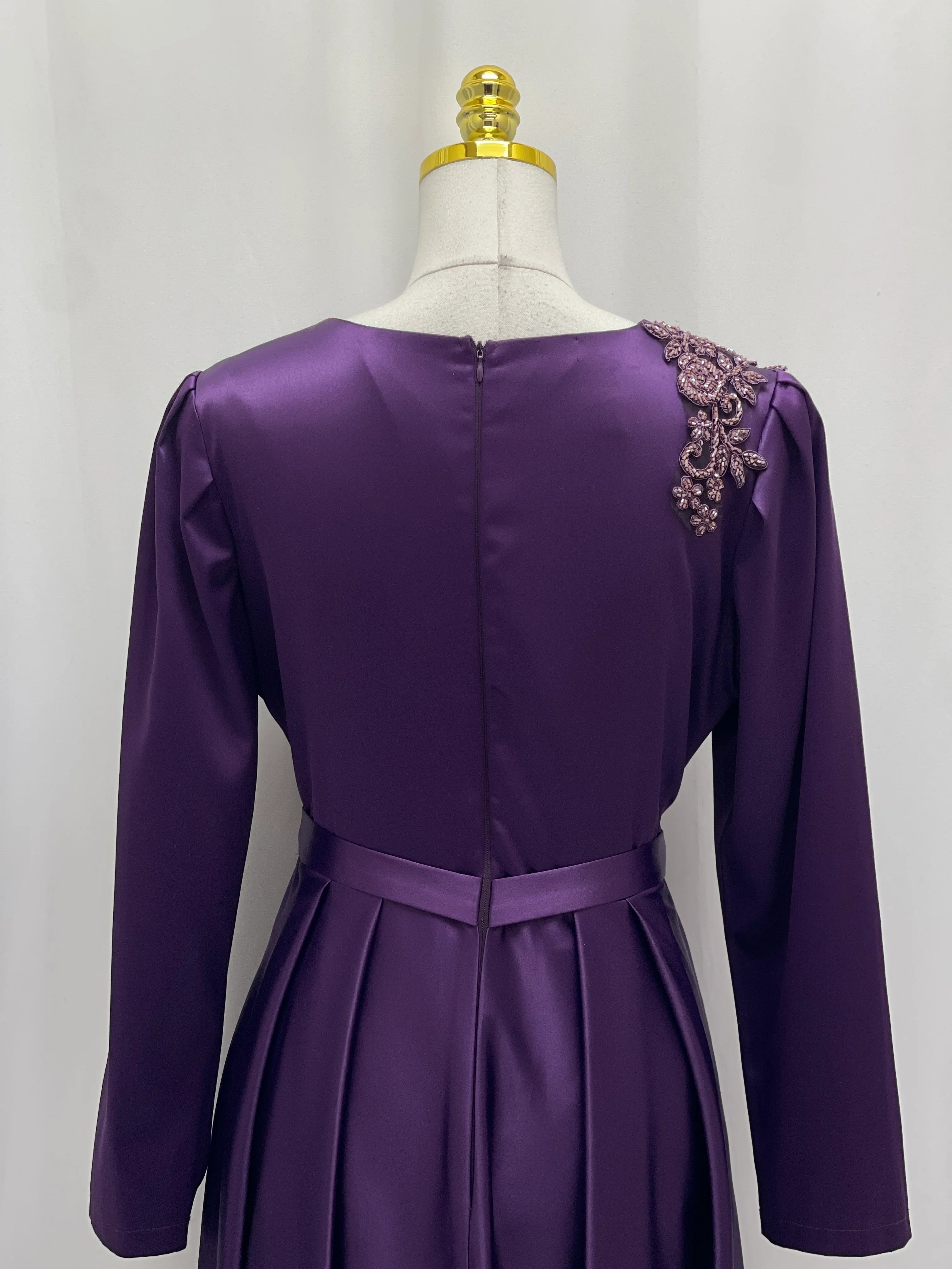 Exclusive Unique Satin Dress: Luxurious Elegance & Flattering Silhouette