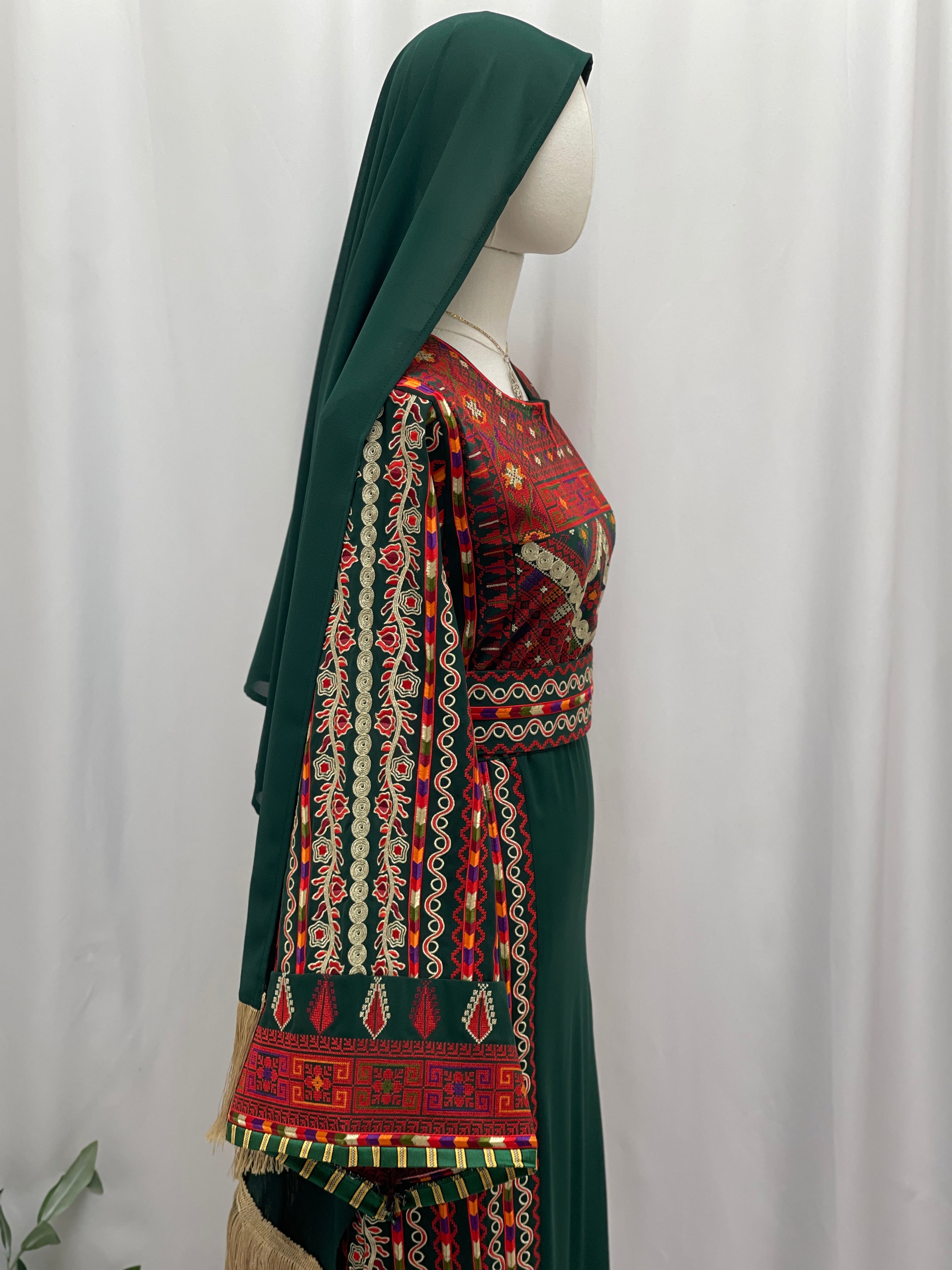 Palestinian Heritage Elegance Embroidered Thobe