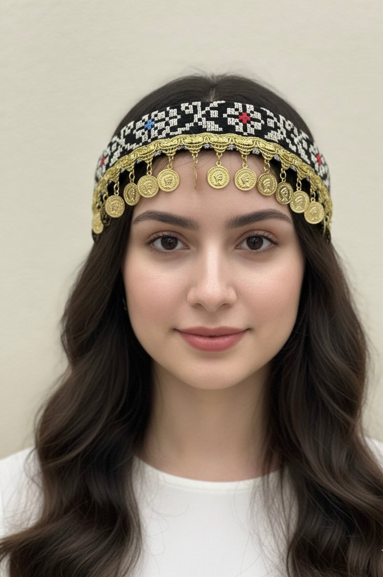 Golden Heritage Coin Headband