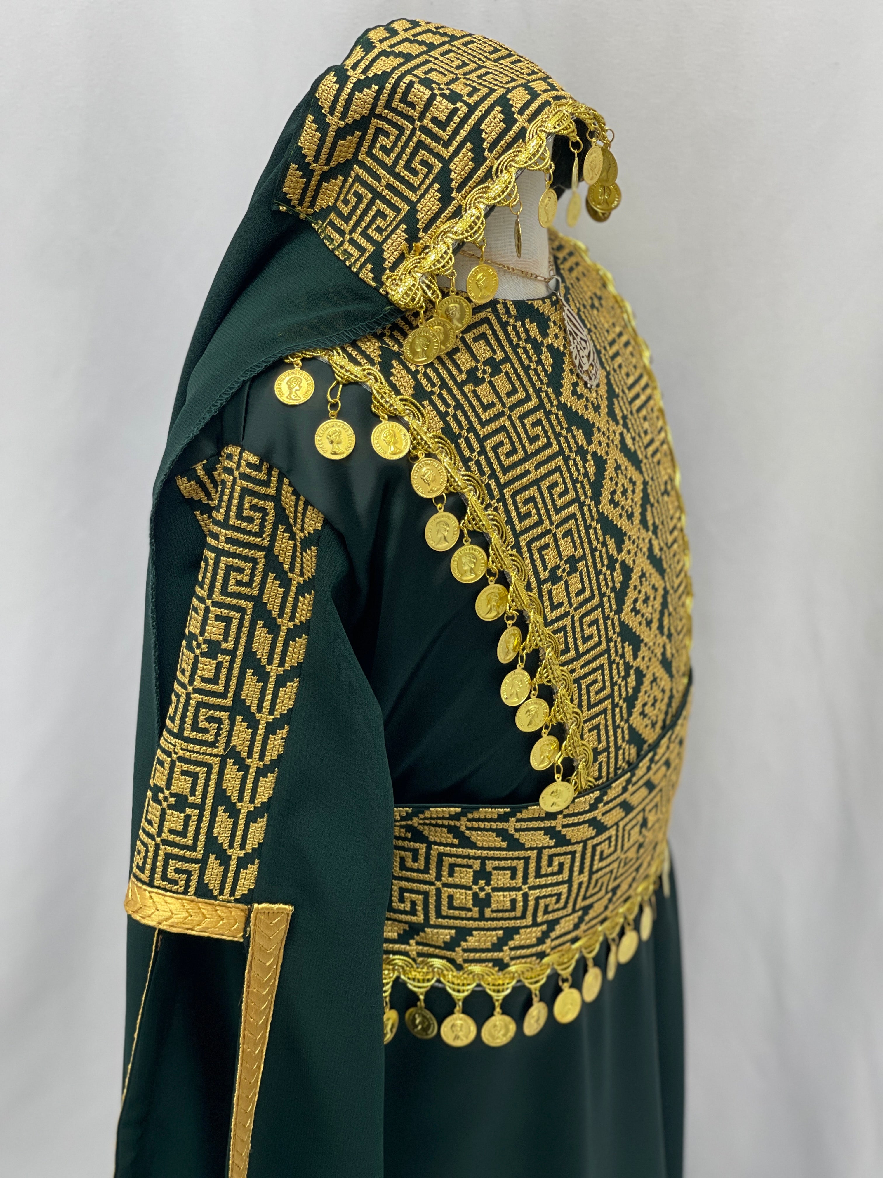 Heritage Coin Embroidered Girls Thobe Set