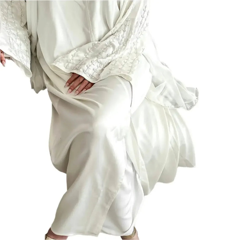 Handmade Beaded Abaya: Exquisite Craftsmanship and Timeless Elegance Palestinian Elegance