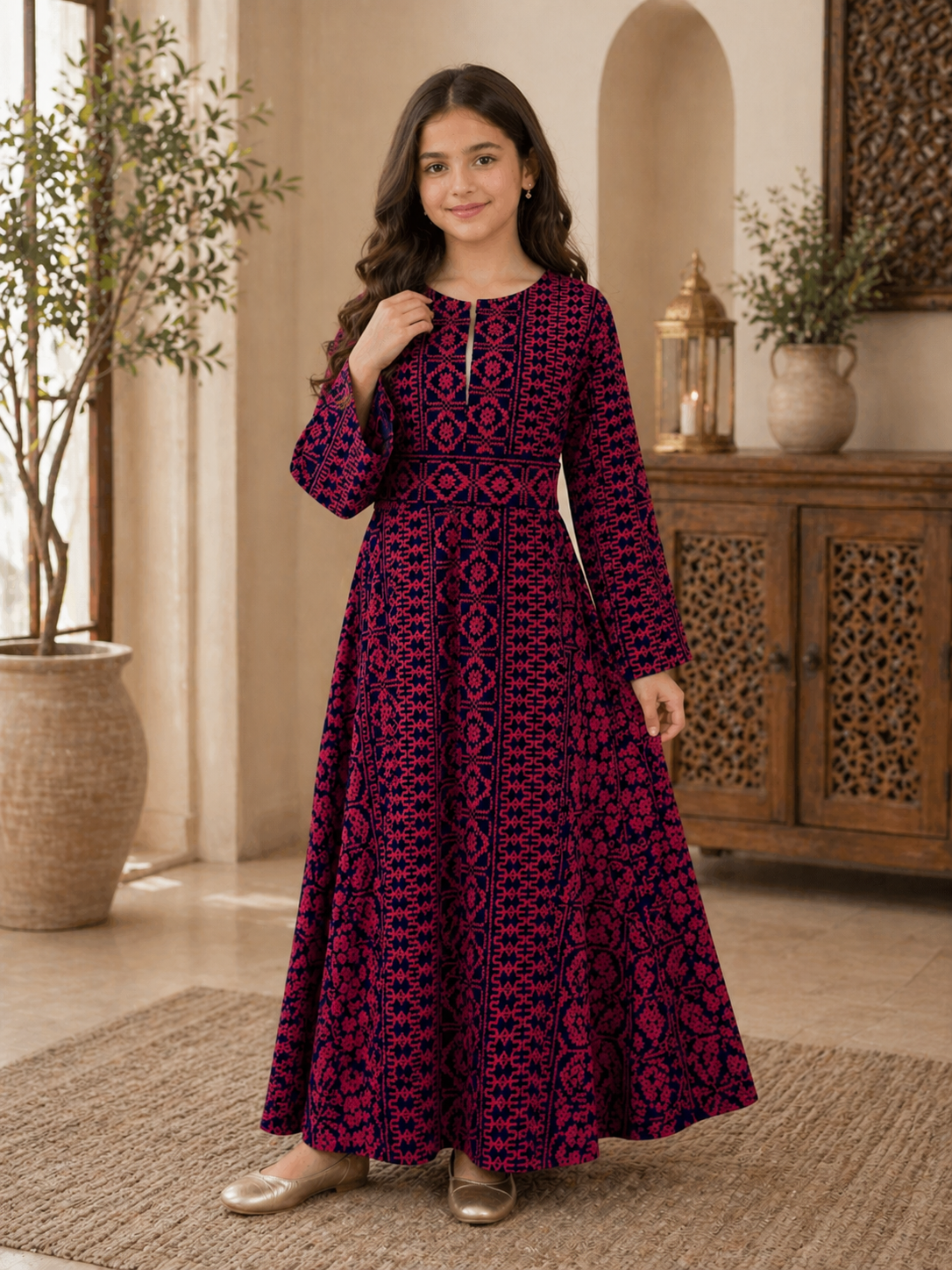 Embroidered Jacket for Girls and Teens: Elegance and Style