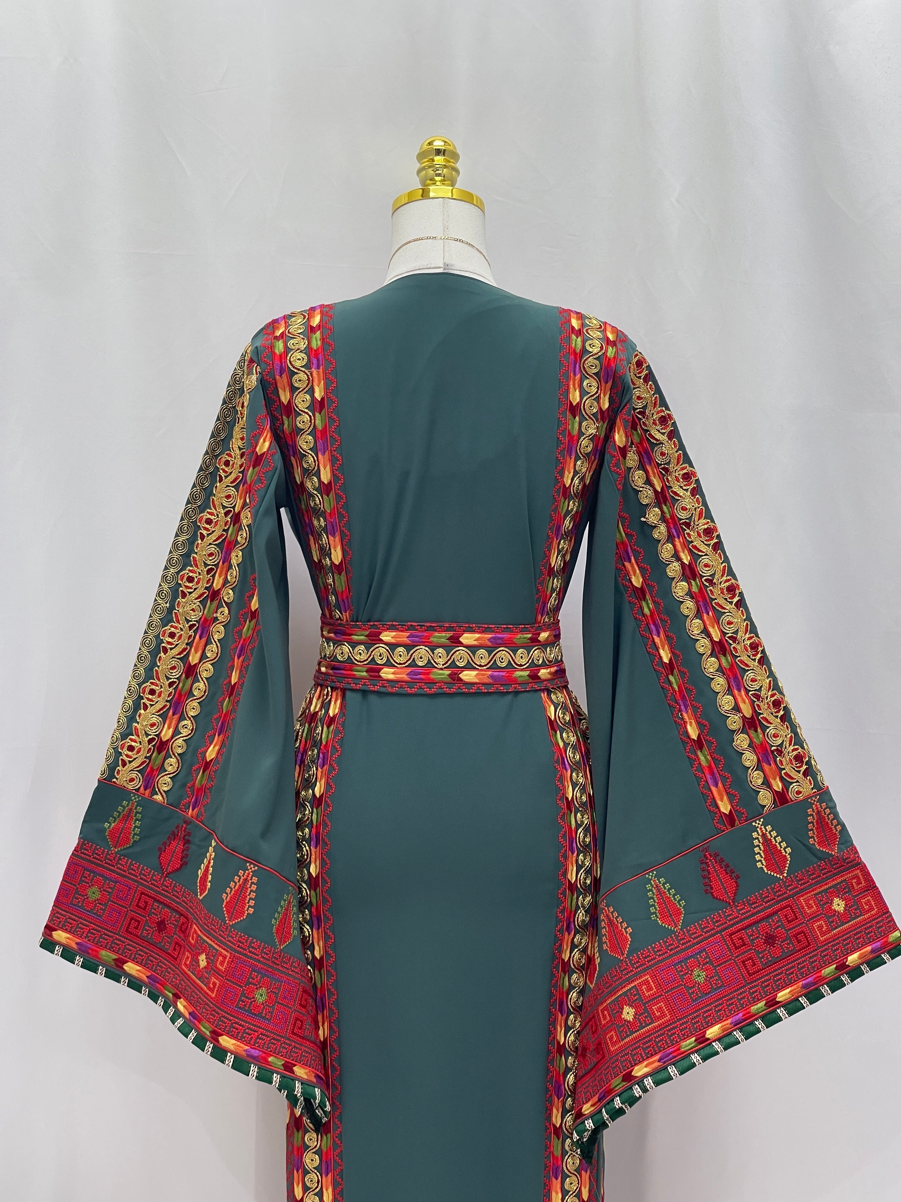 Almajed Embroidered Thoub: A Timeless Piece That Embodies Elegance And Majesty Palestinian Elegance