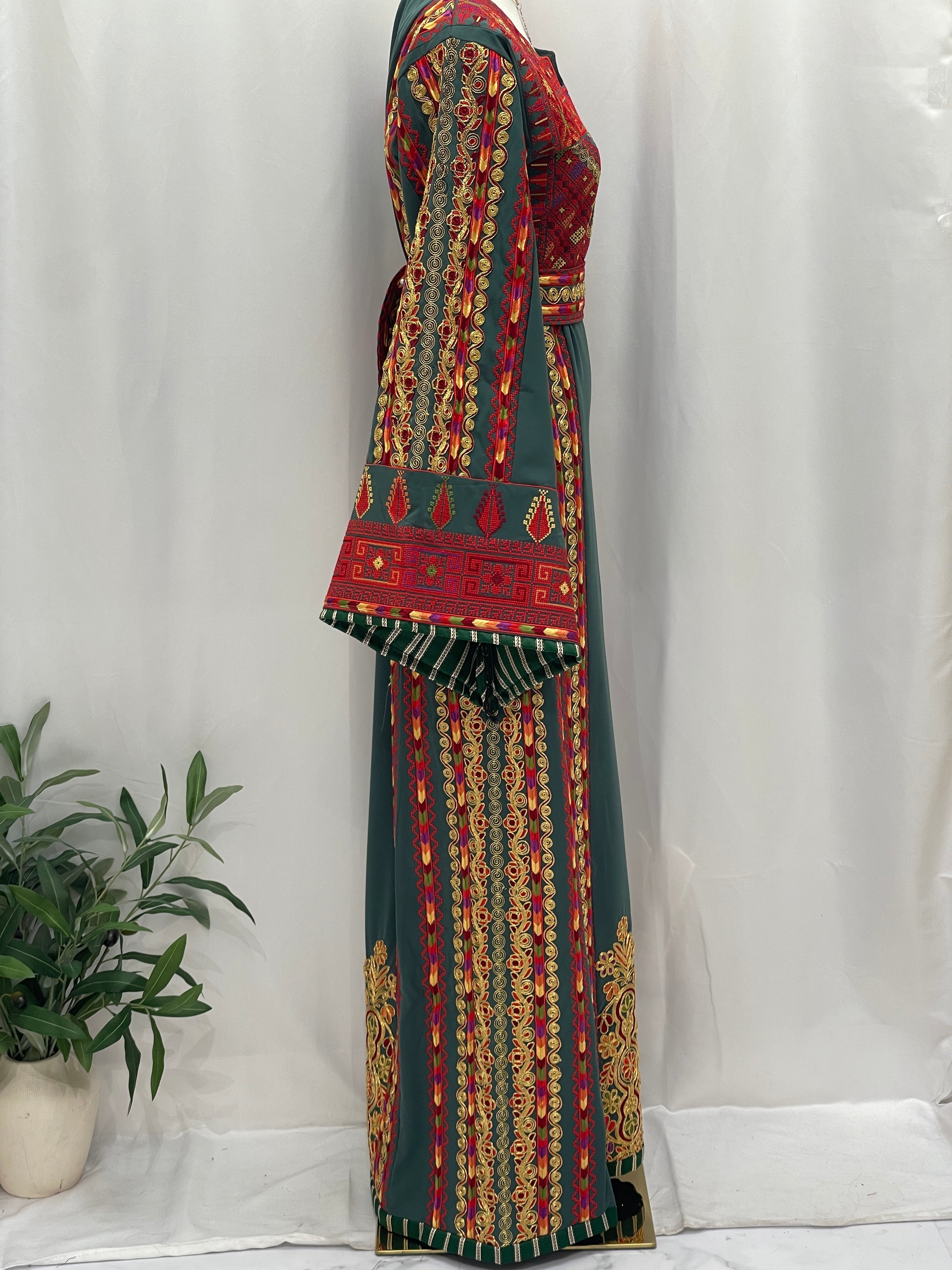 Almajed Embroidered Thoub: A Timeless Piece That Embodies Elegance And Majesty Palestinian Elegance