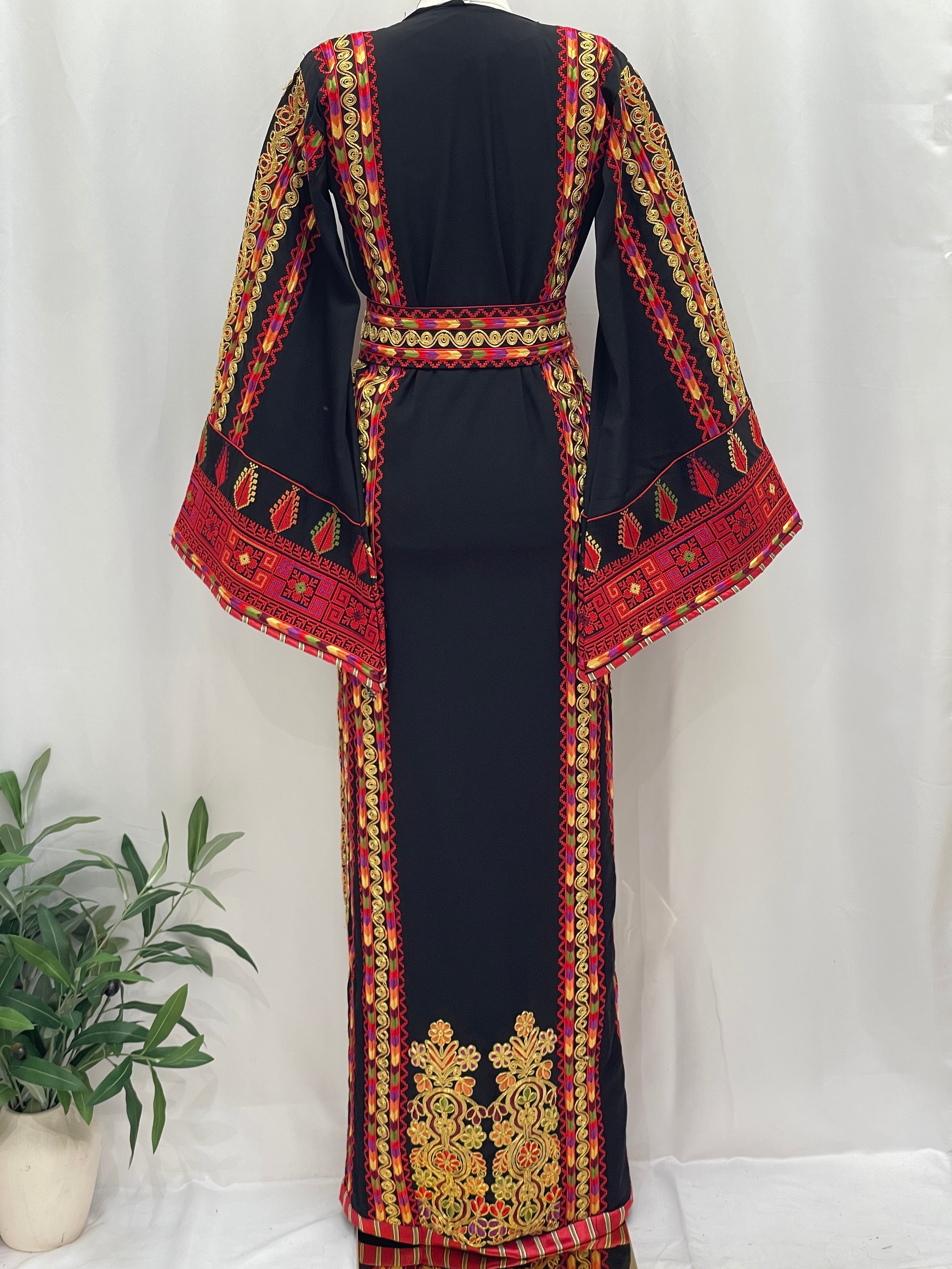 Almajed Embroidered Thoub: A Timeless Piece That Embodies Elegance And Majesty Palestinian Elegance