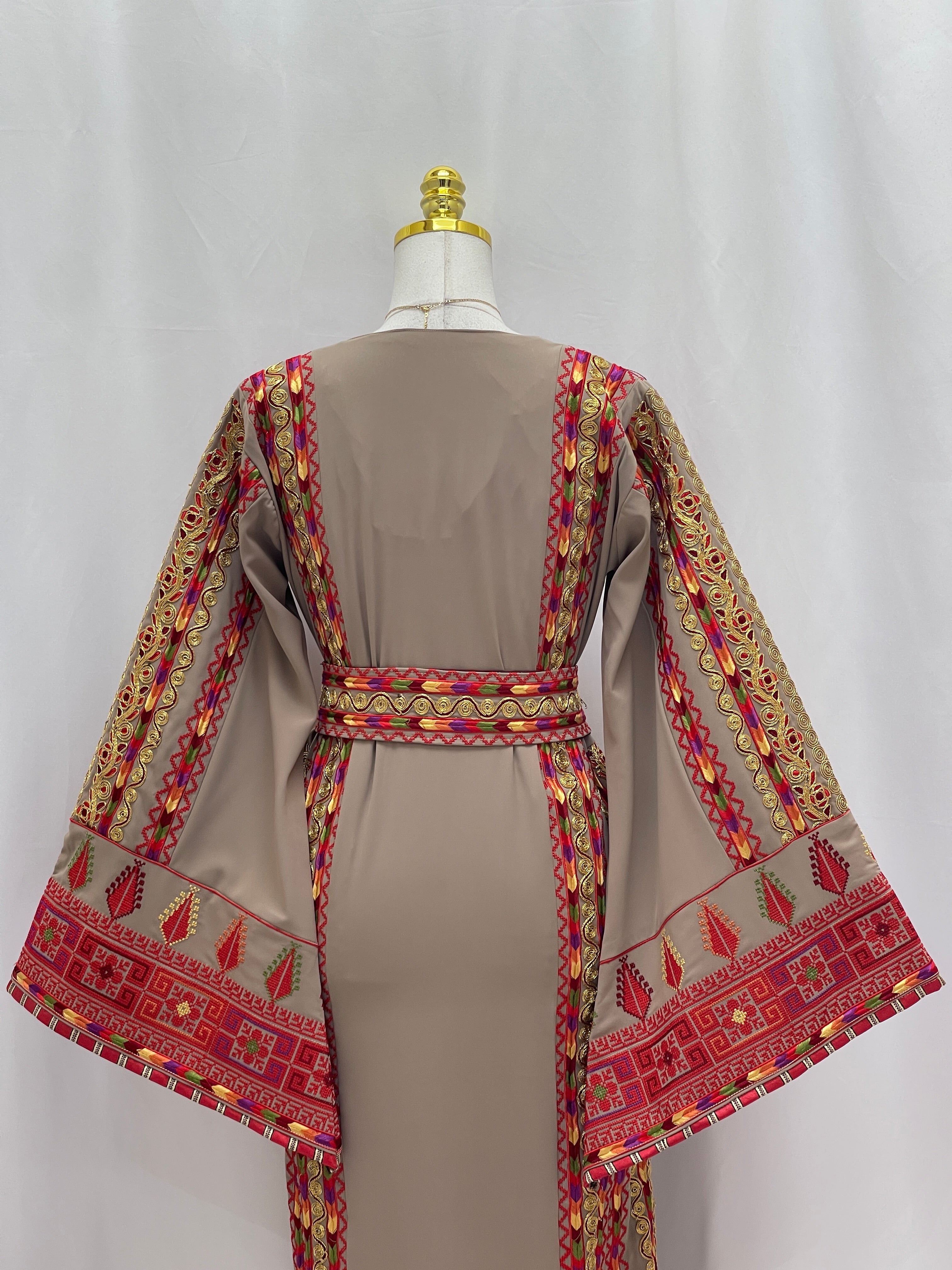 Almajed Embroidered Thoub: A Timeless Piece That Embodies Elegance And Majesty Palestinian Elegance