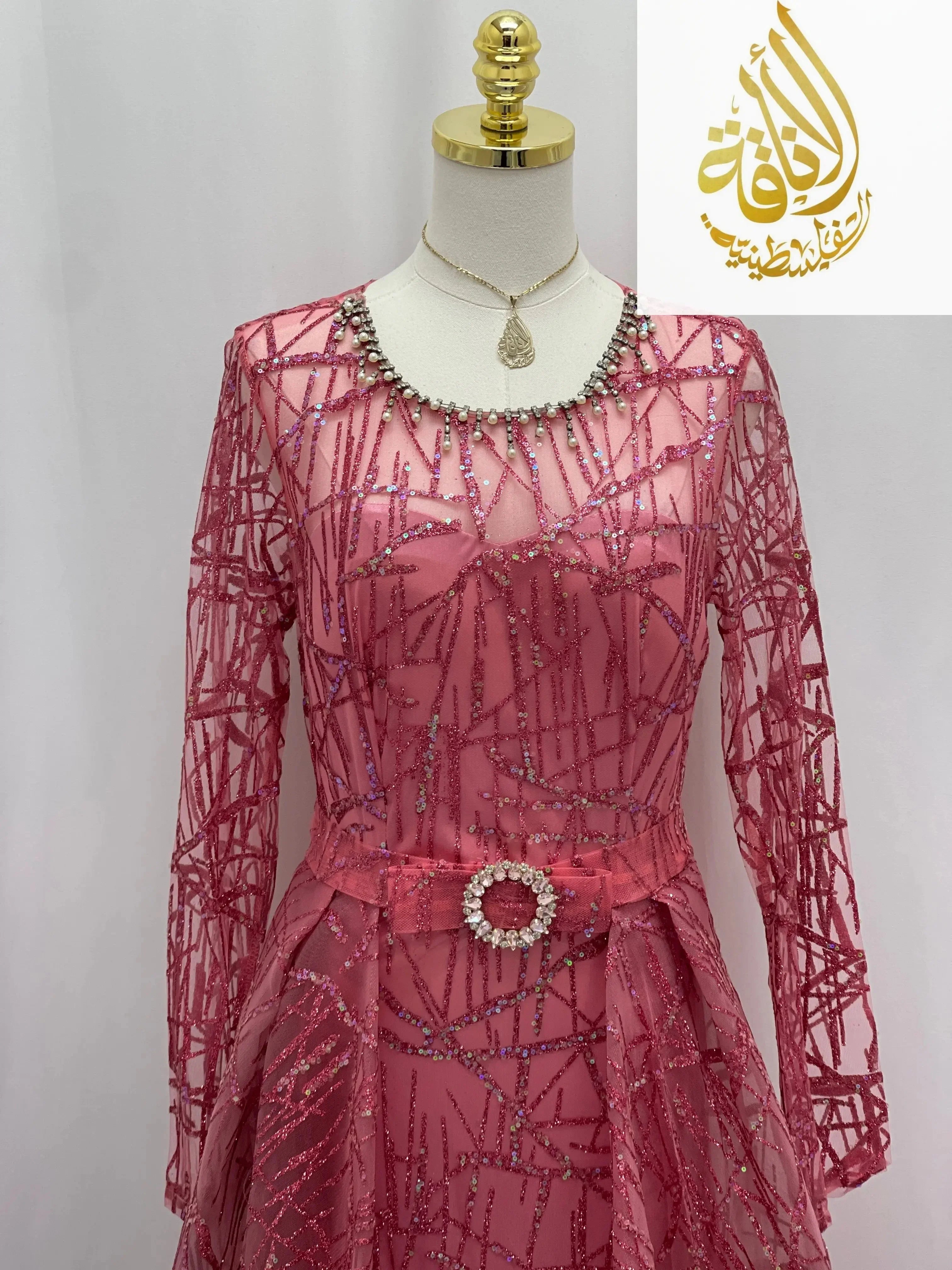 Amira Sparkle Gown Palestinian Elegance