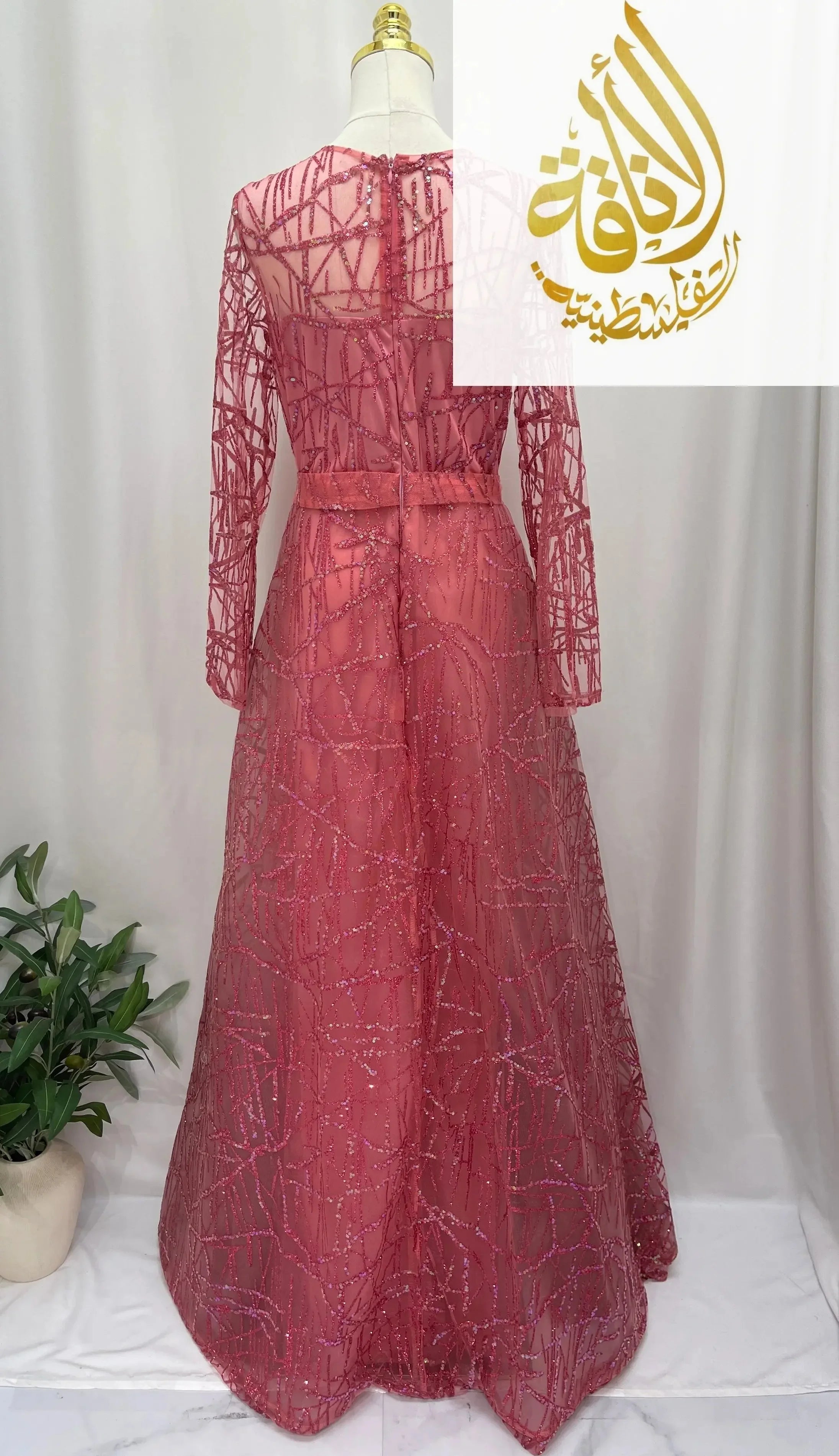 Amira Sparkle Gown Palestinian Elegance