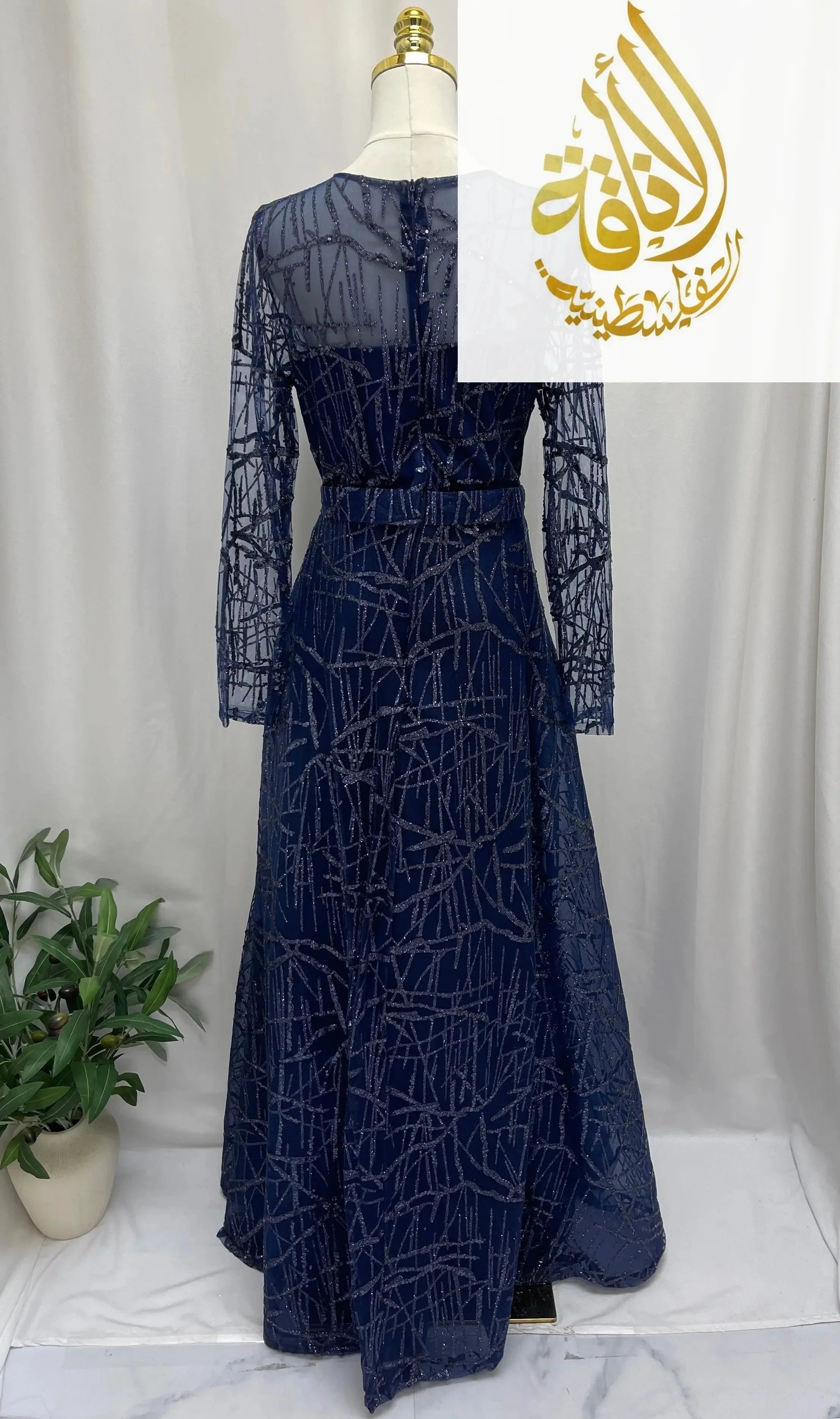 Amira Sparkle Gown Palestinian Elegance