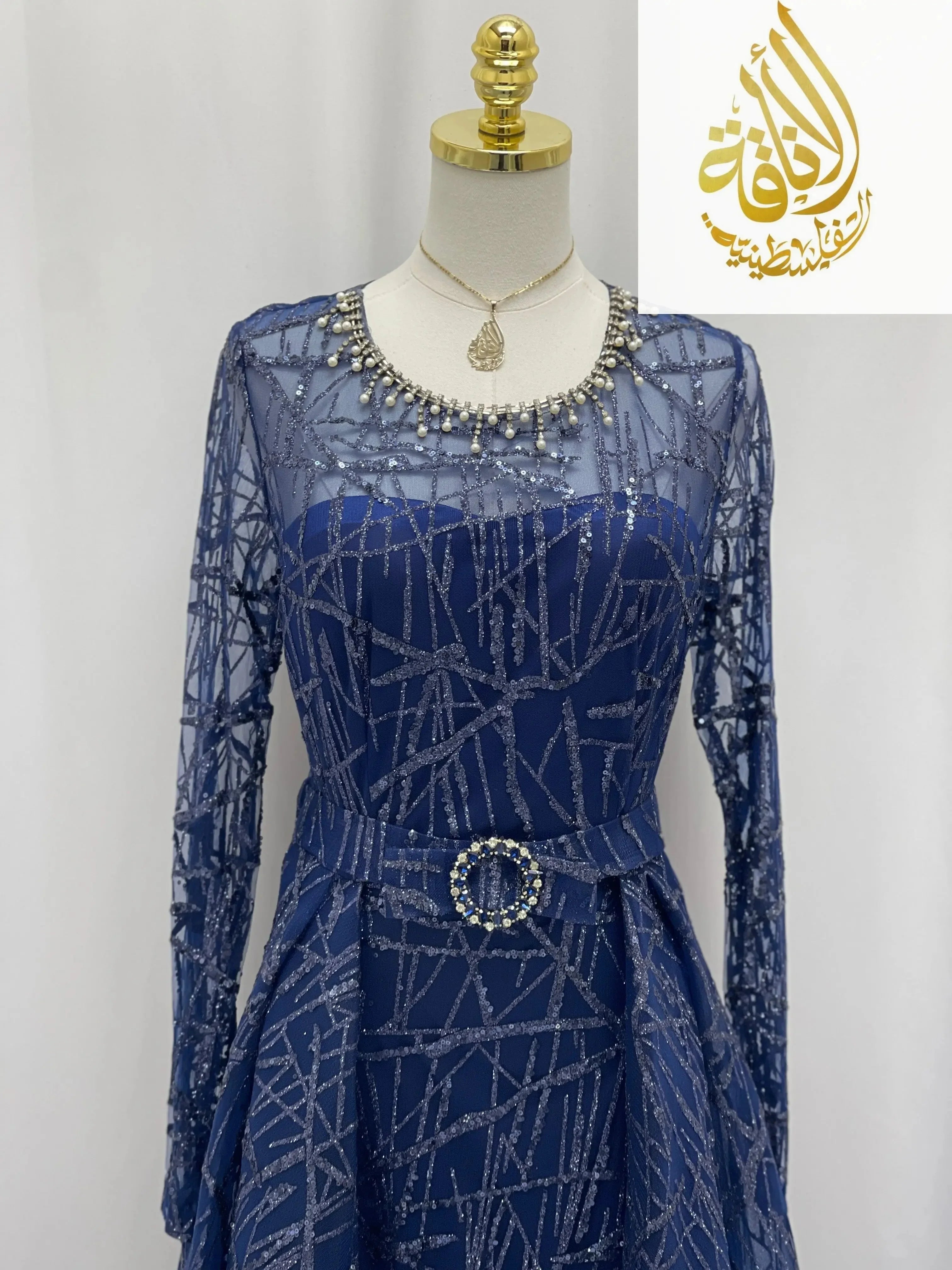 Amira Sparkle Gown Palestinian Elegance
