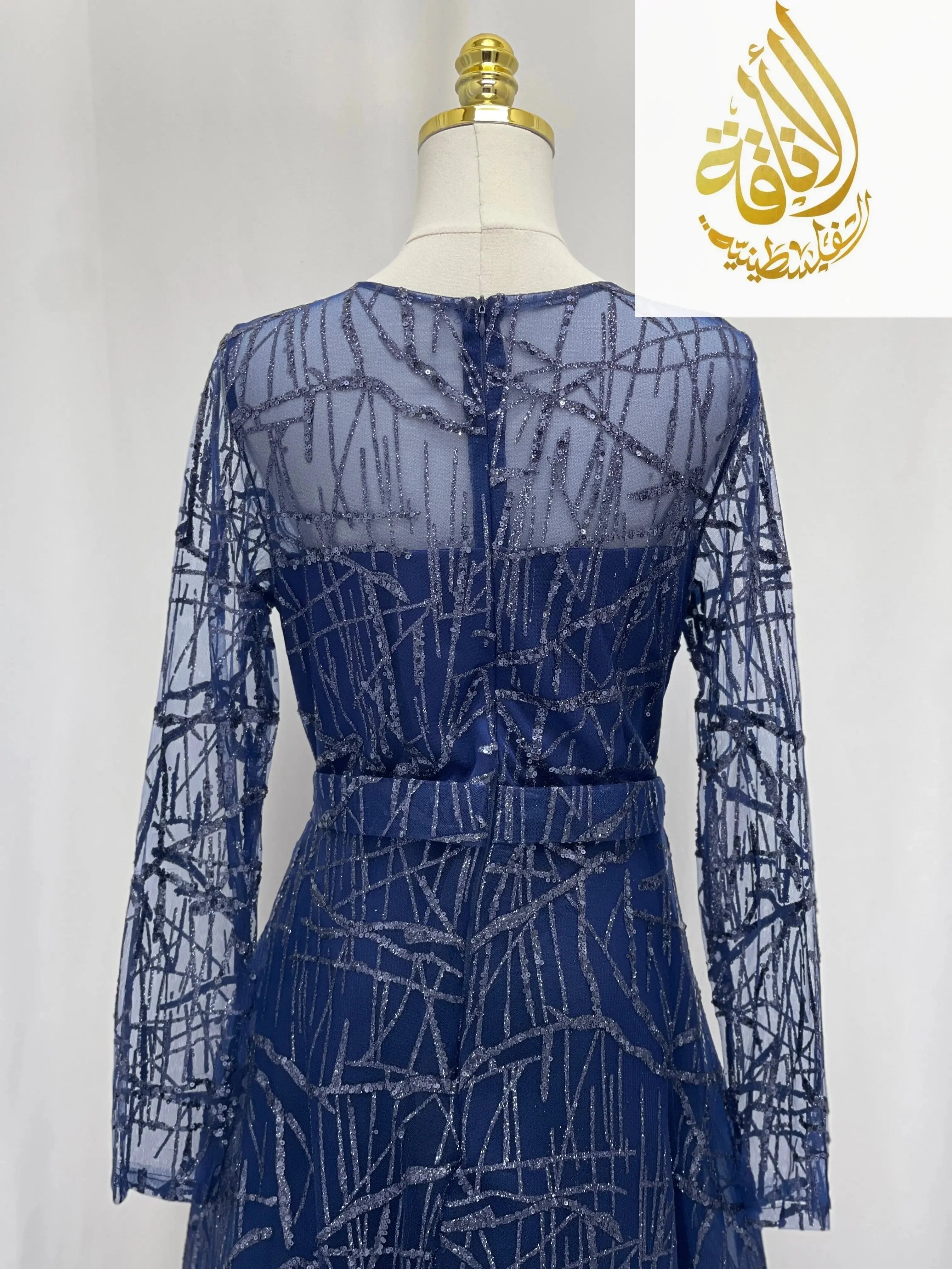 Amira Sparkle Gown Palestinian Elegance