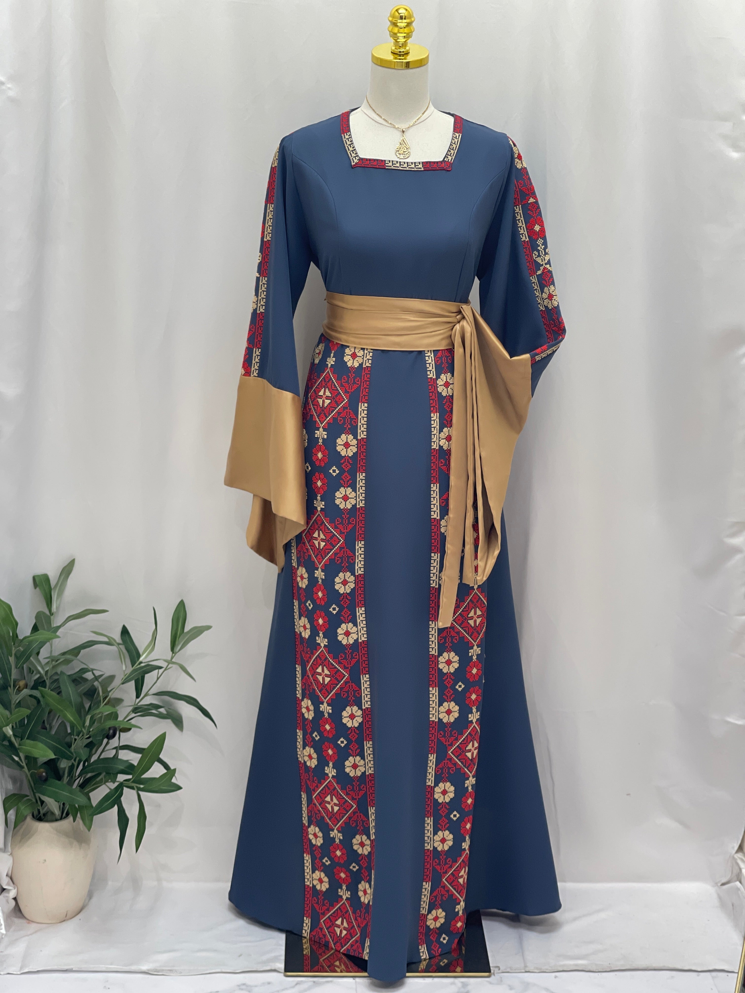 Ansam Heritage Thoub Dress Palestinian Elegance