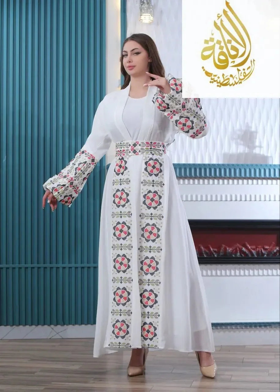 Atik Embroidered Bisht - Palestinian Elegance