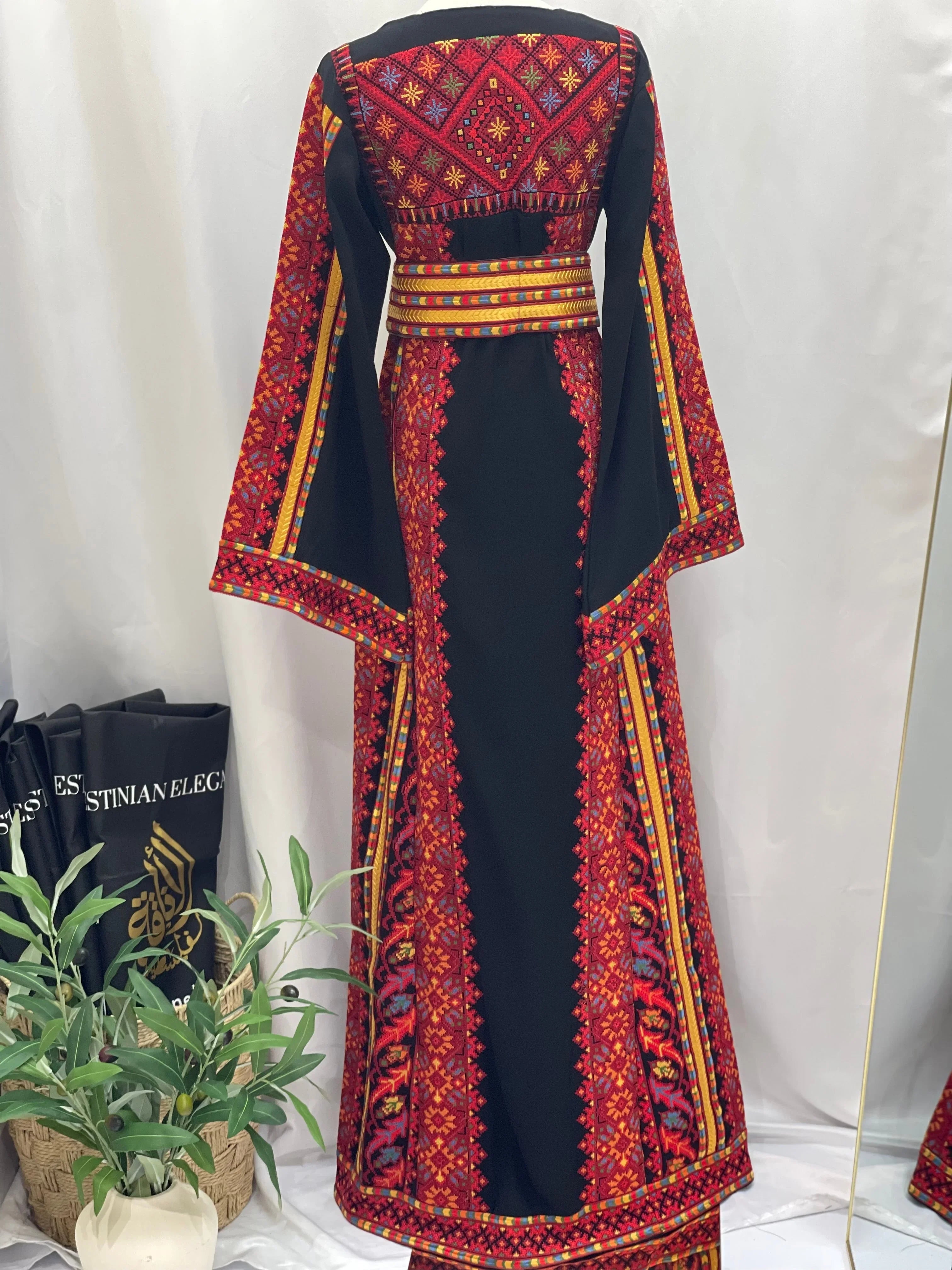 Authentic Heritage Embroidered Thoub: Cultural Elegance & Timeless Beauty Palestinian Elegance