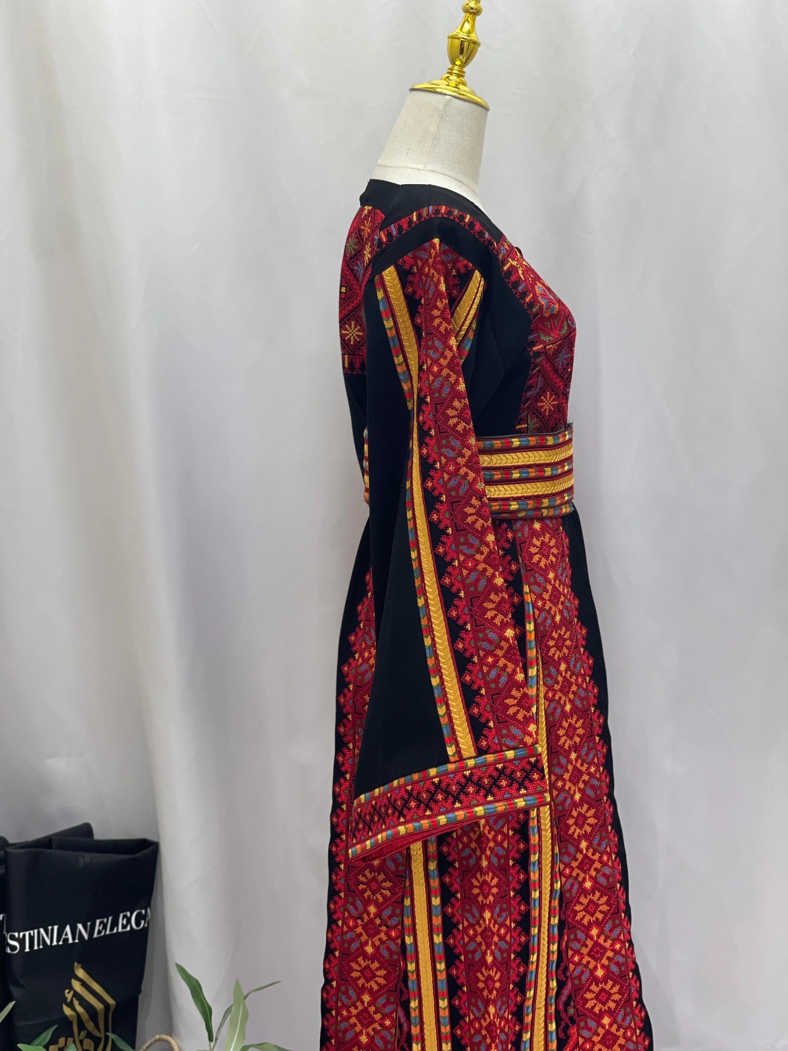 Authentic Heritage Embroidered Thoub: Cultural Elegance & Timeless Beauty Palestinian Elegance