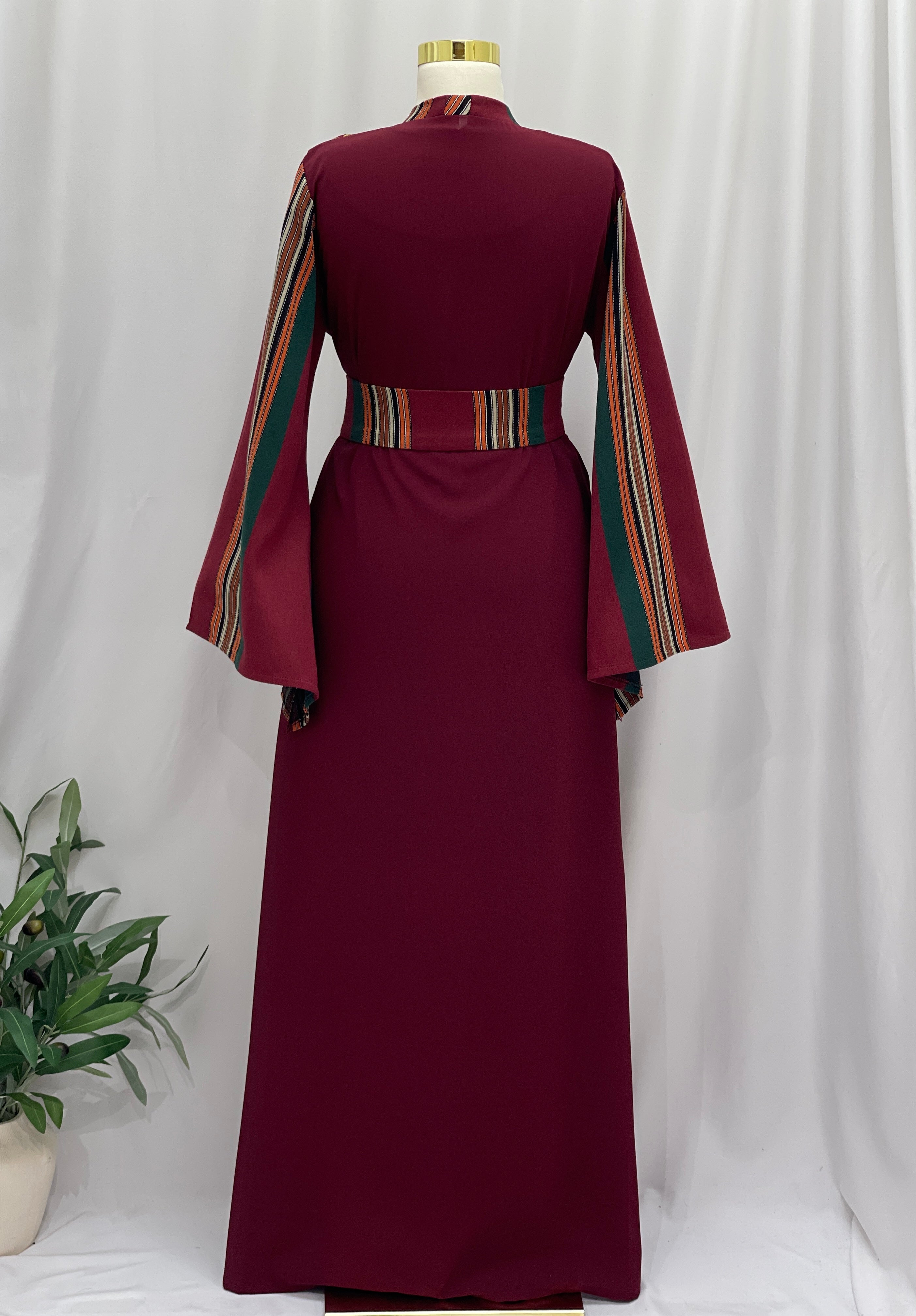 Majdal Heritage Embroidered Chiffon Piece - Cultural Grace