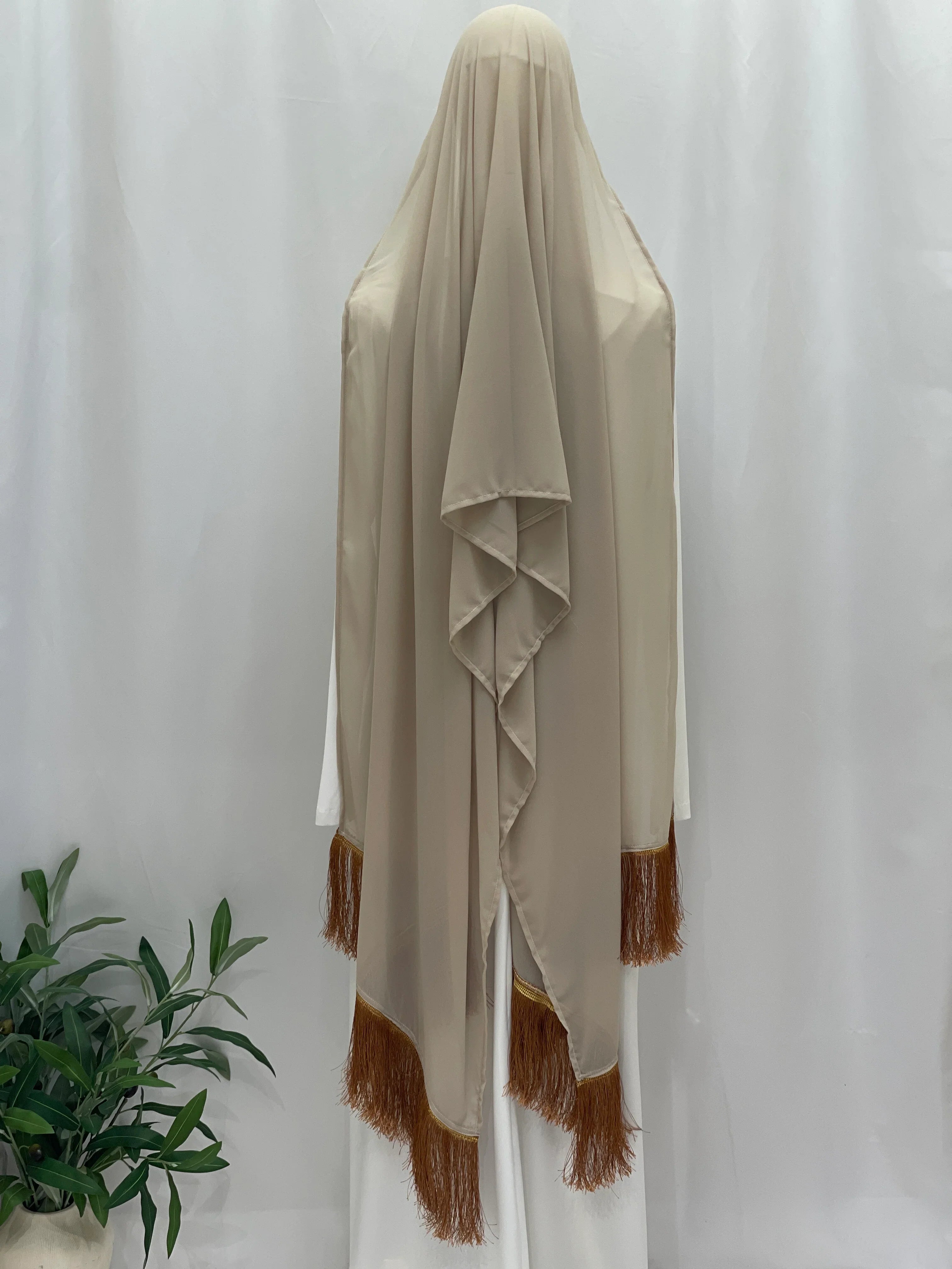 Heritage Fringe Shawl-(Khirka) - Palestinian Elegance
