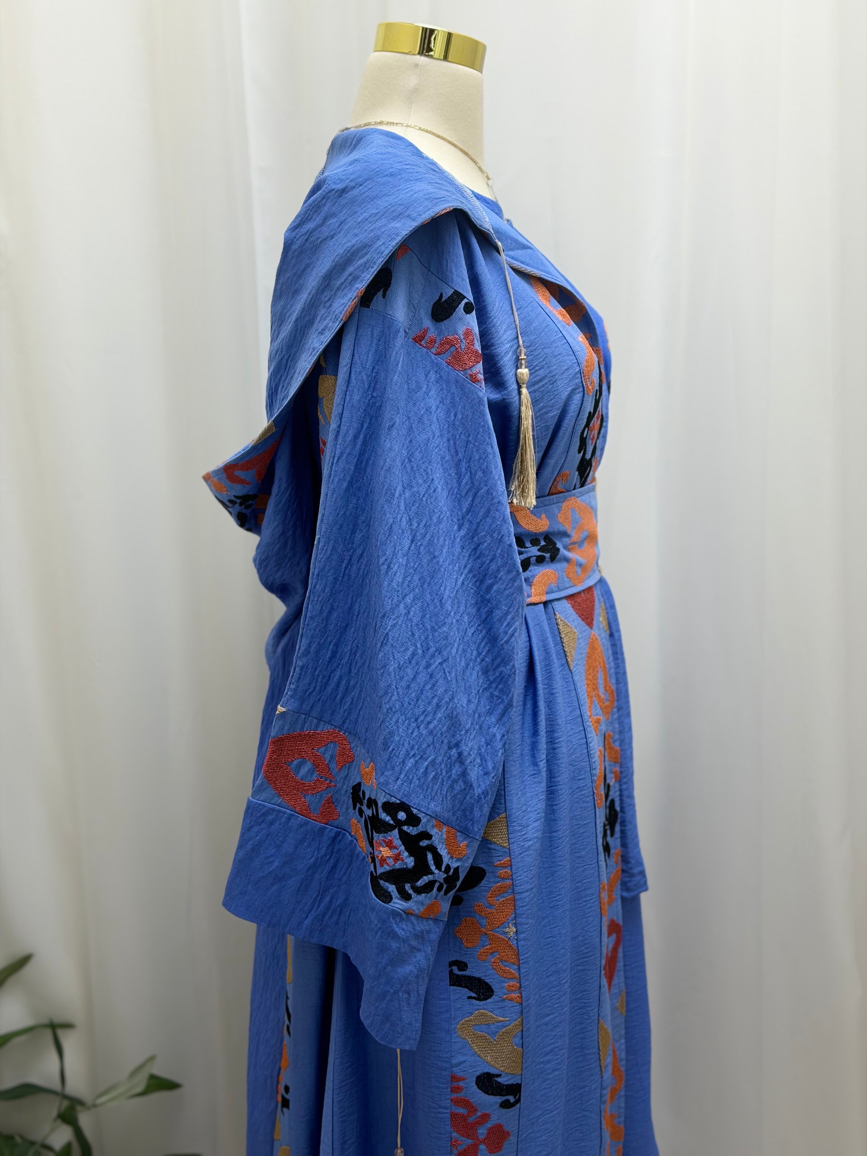 3-Piece Lightweight Soft Linen Women's Abaya Set - Modern and Comfortable Design