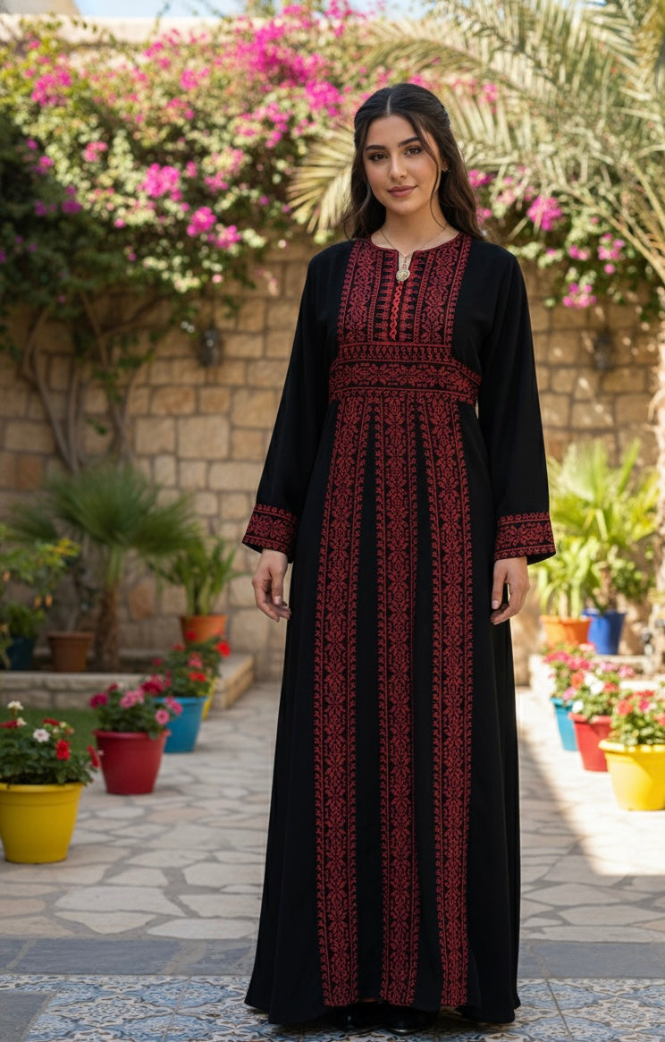 Little Layali Heritage Thobe - Palestinian Elegance