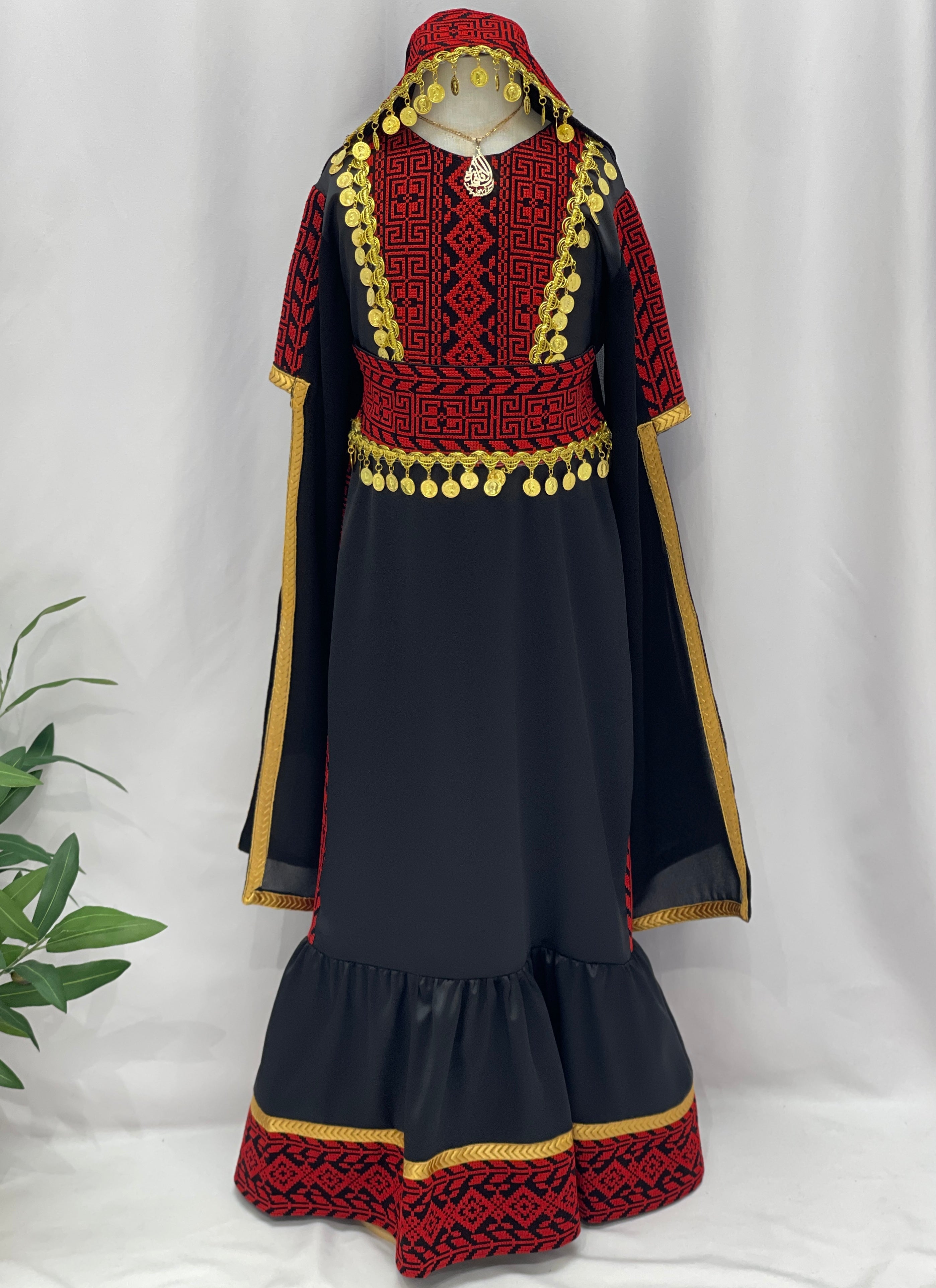 Heritage Coin Embroidered Girls Thobe Set