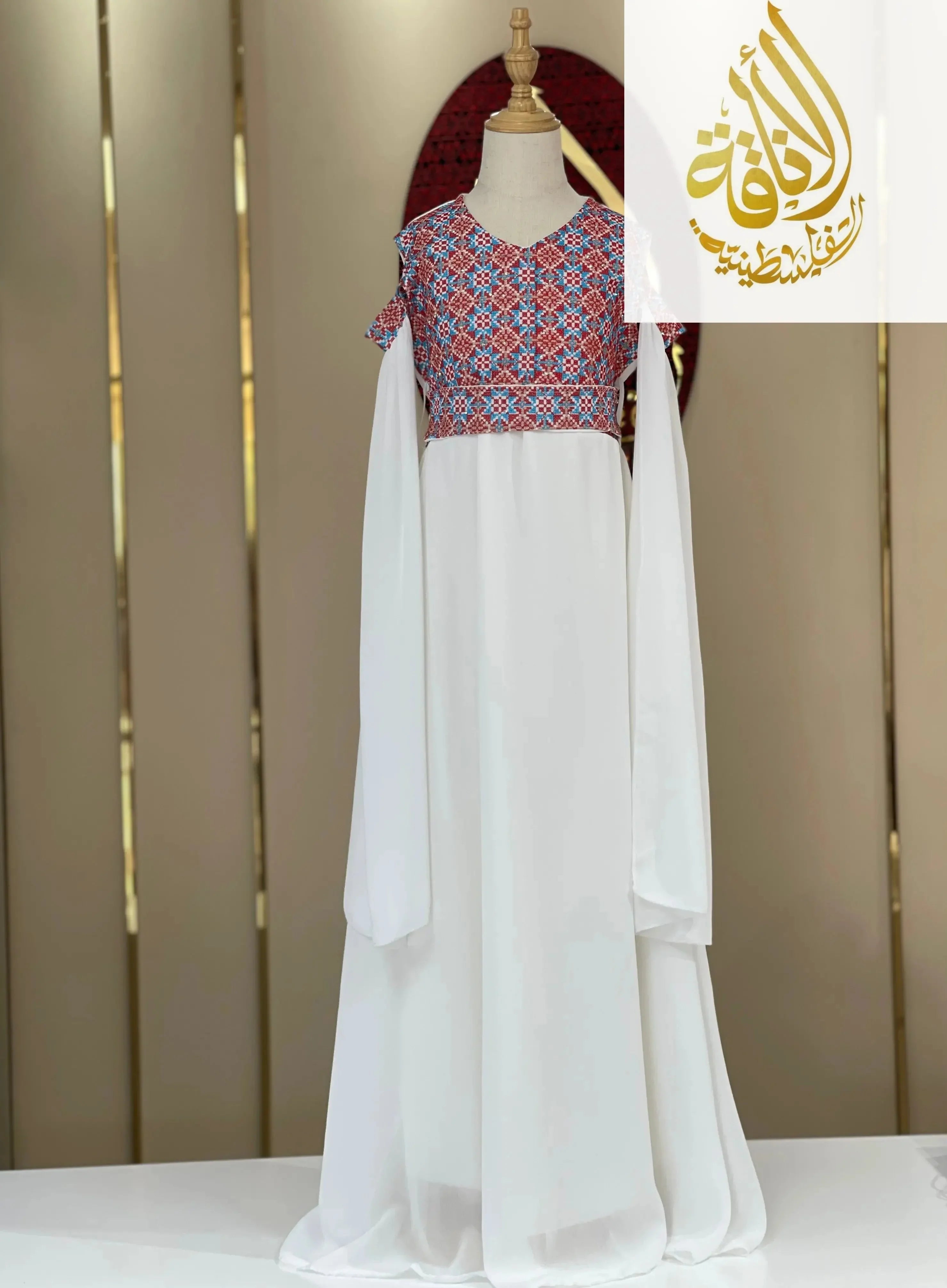 Charming Girls Embroidered Dress: Elegance & Comfort for Every Occasion Palestinian Elegance