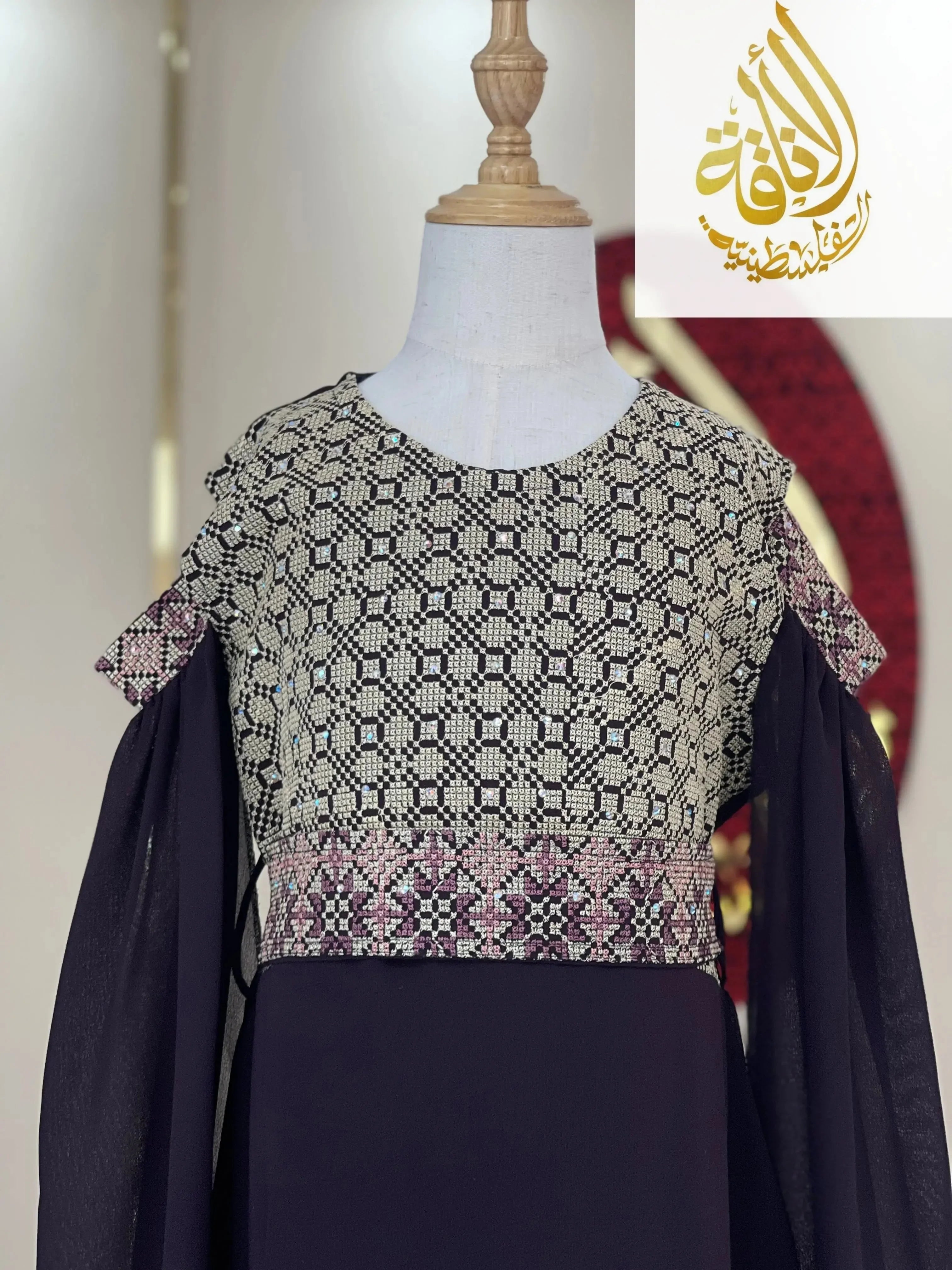 Charming Girls Embroidered Dress: Elegance & Comfort for Every Occasion Palestinian Elegance