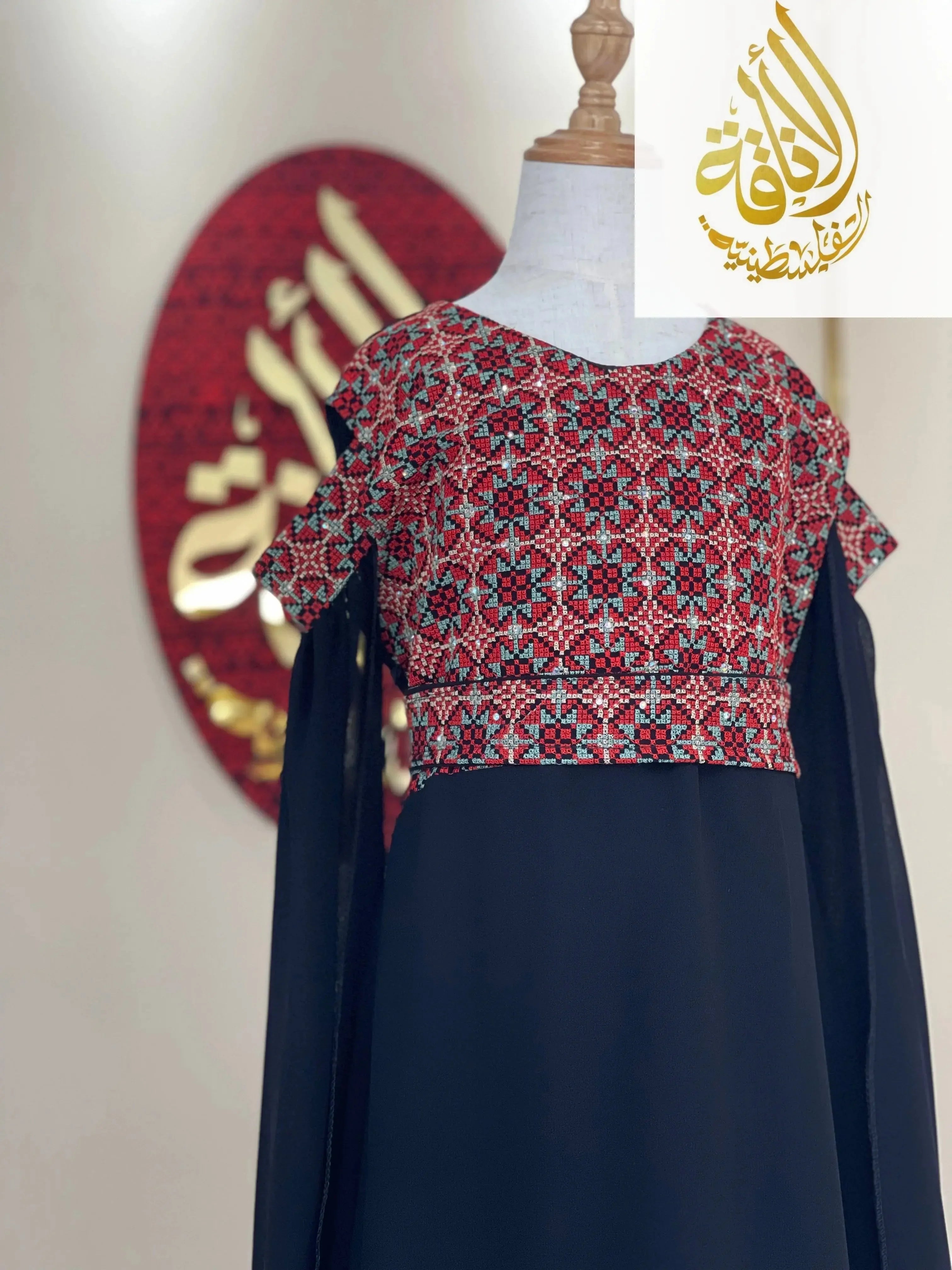 Charming Girls Embroidered Dress: Elegance & Comfort for Every Occasion Palestinian Elegance