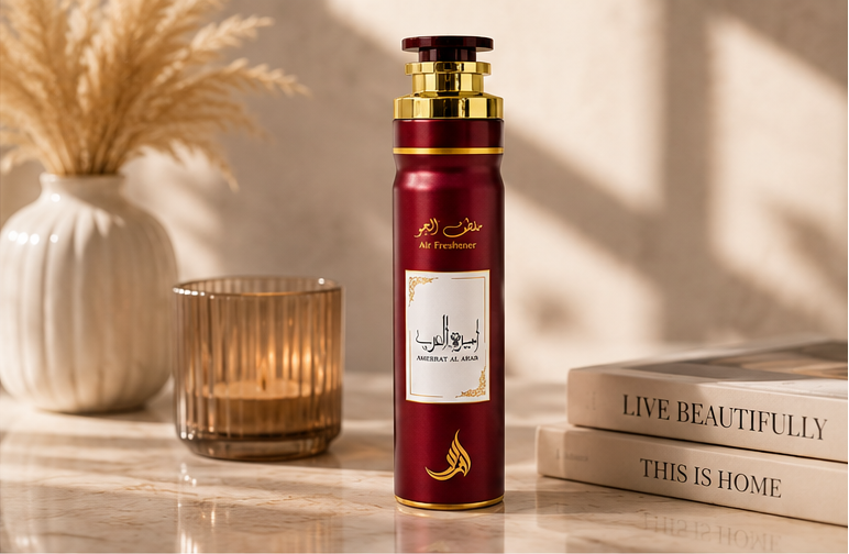 Ameerat Al Arab Luxury Air Freshener Spray | Long-Lasting Home & Car Fragrance
