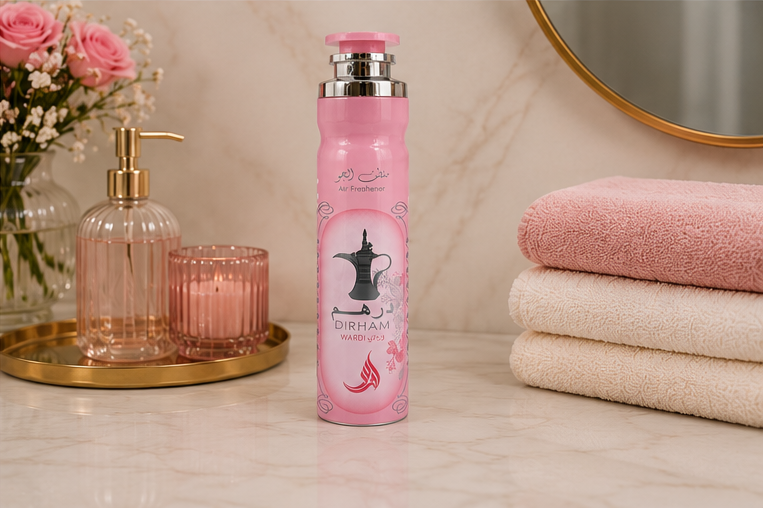 Dirham Wardi Luxury Air Freshener Spray | Long-Lasting Floral Home & Car Fragrance