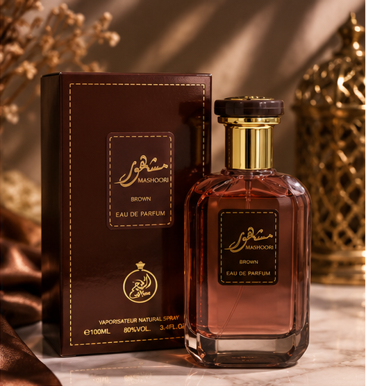 Mashoori Brown Eau de Parfum 100ml | Warm Woody Amber Luxury Fragrance
