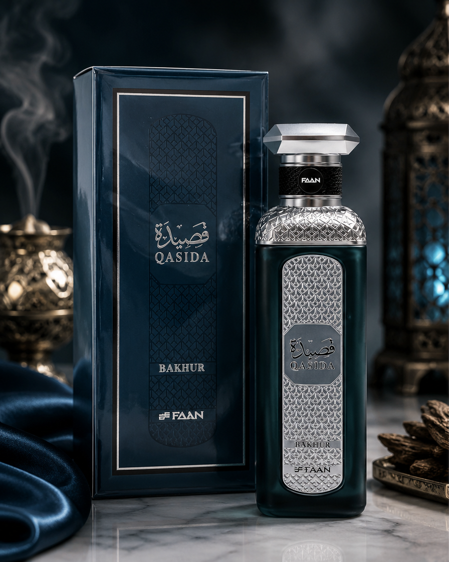 Qasida Bakhur Eau de Parfum 100ml | Smoky Oud & Amber Luxury Fragrance