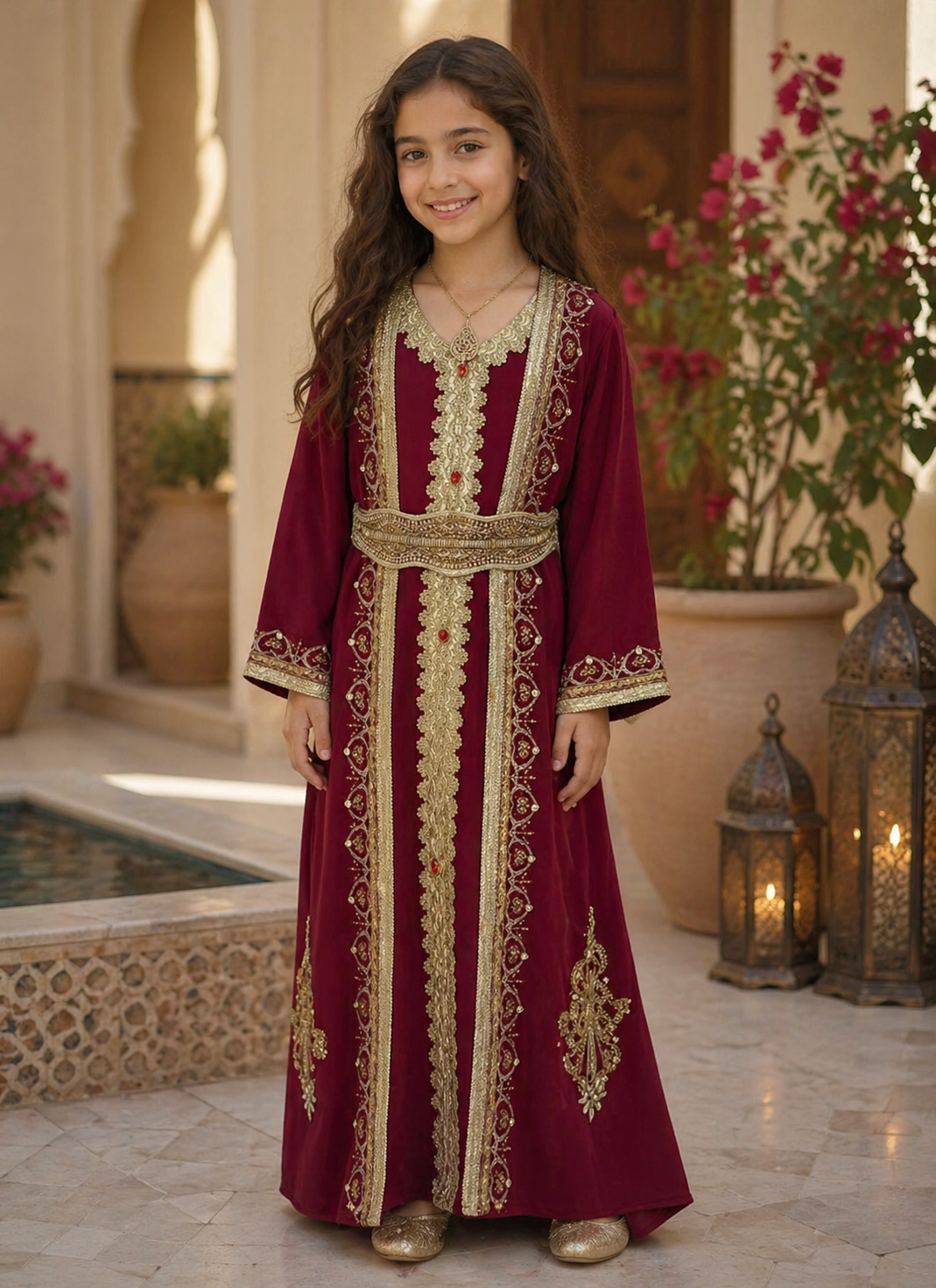 Princess Mariam Long Sleeve Kaftan Modest Fashion Dress