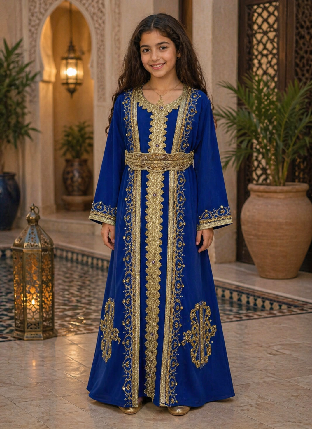 Princess Mariam Long Sleeve Kaftan Modest Fashion Dress