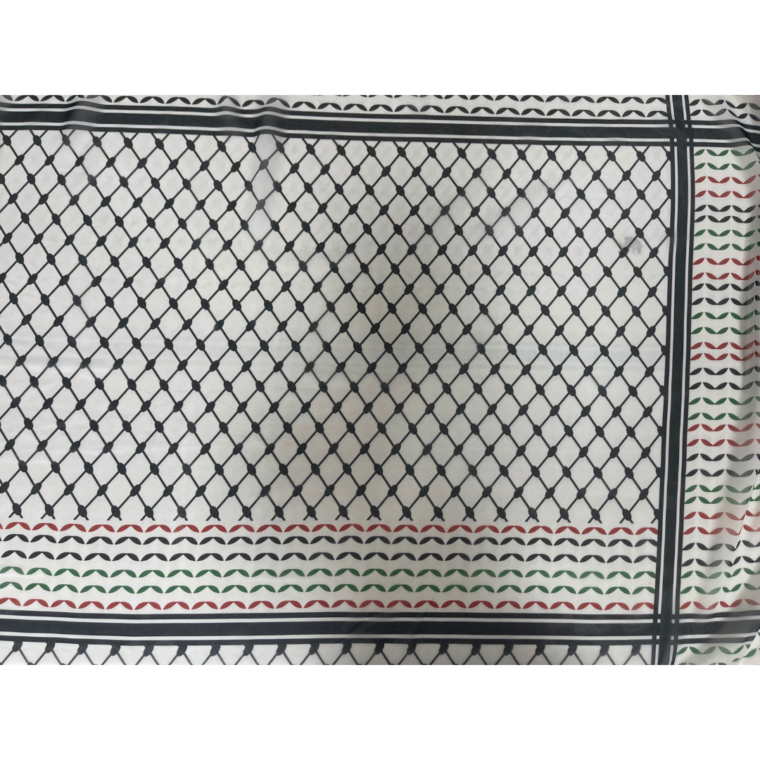 Colorful Full Kuffiyeh Design Hijab Palestinian Elegance