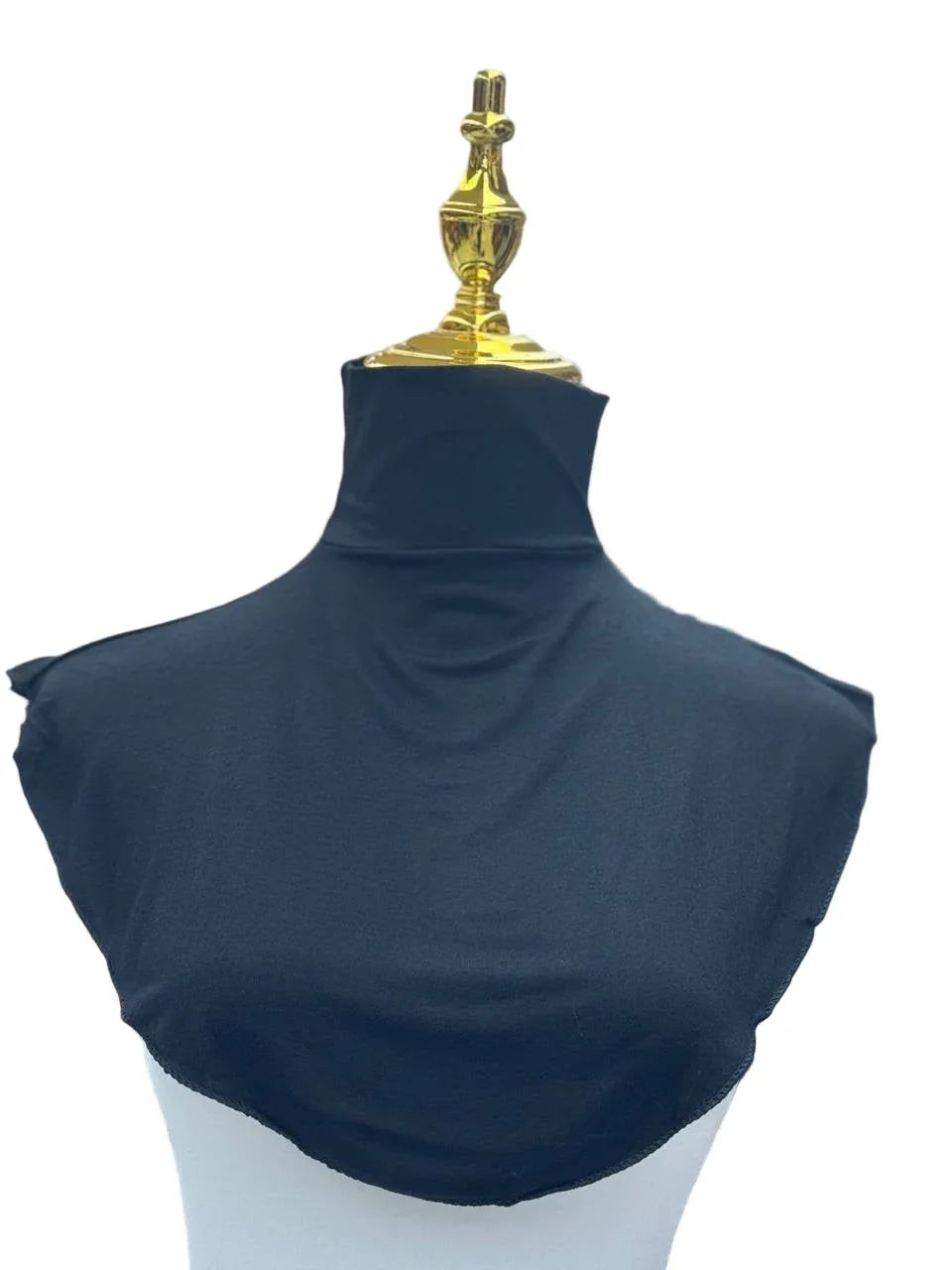 Palestinian Elegance Cotton Lightweight Turtle Neck navy dickey mock turtleneck cover for layering