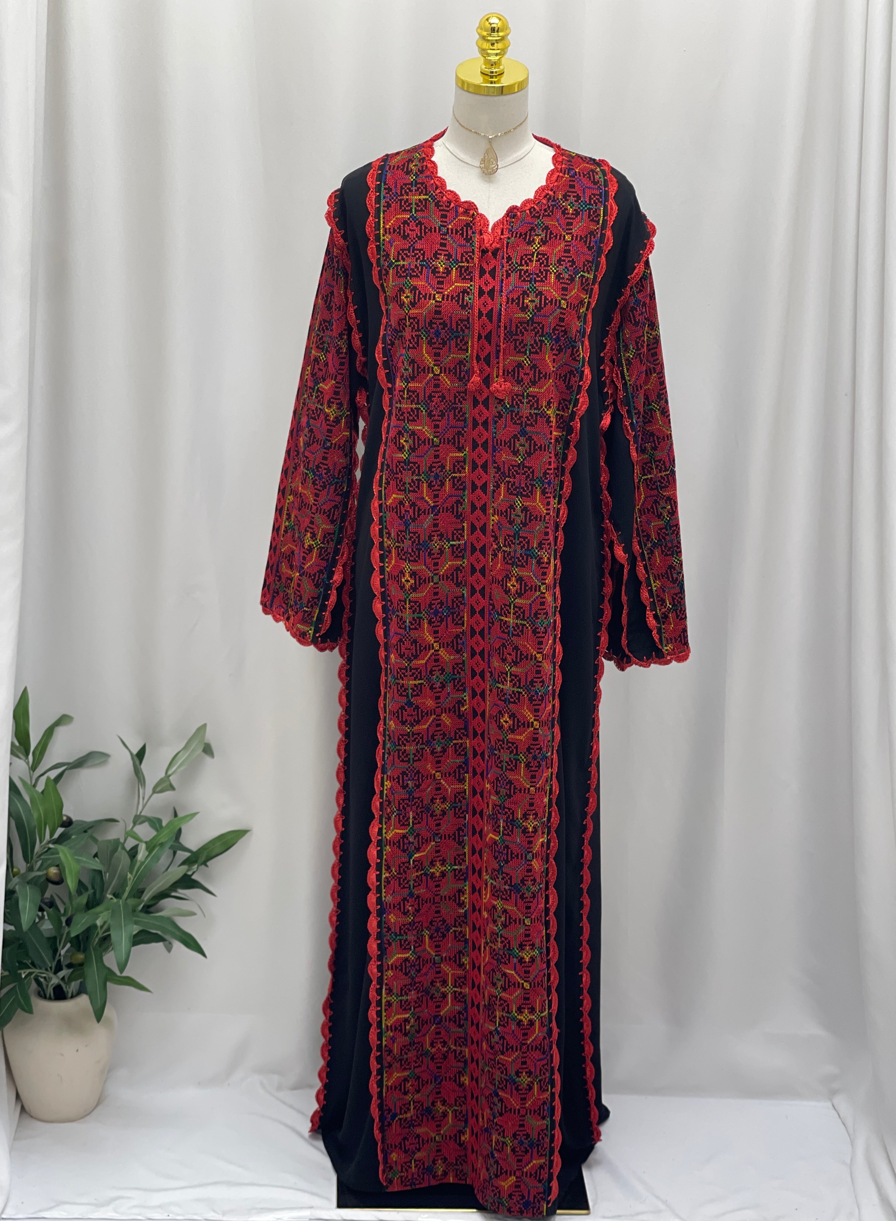 Heritage Threads Embroidered Abaya